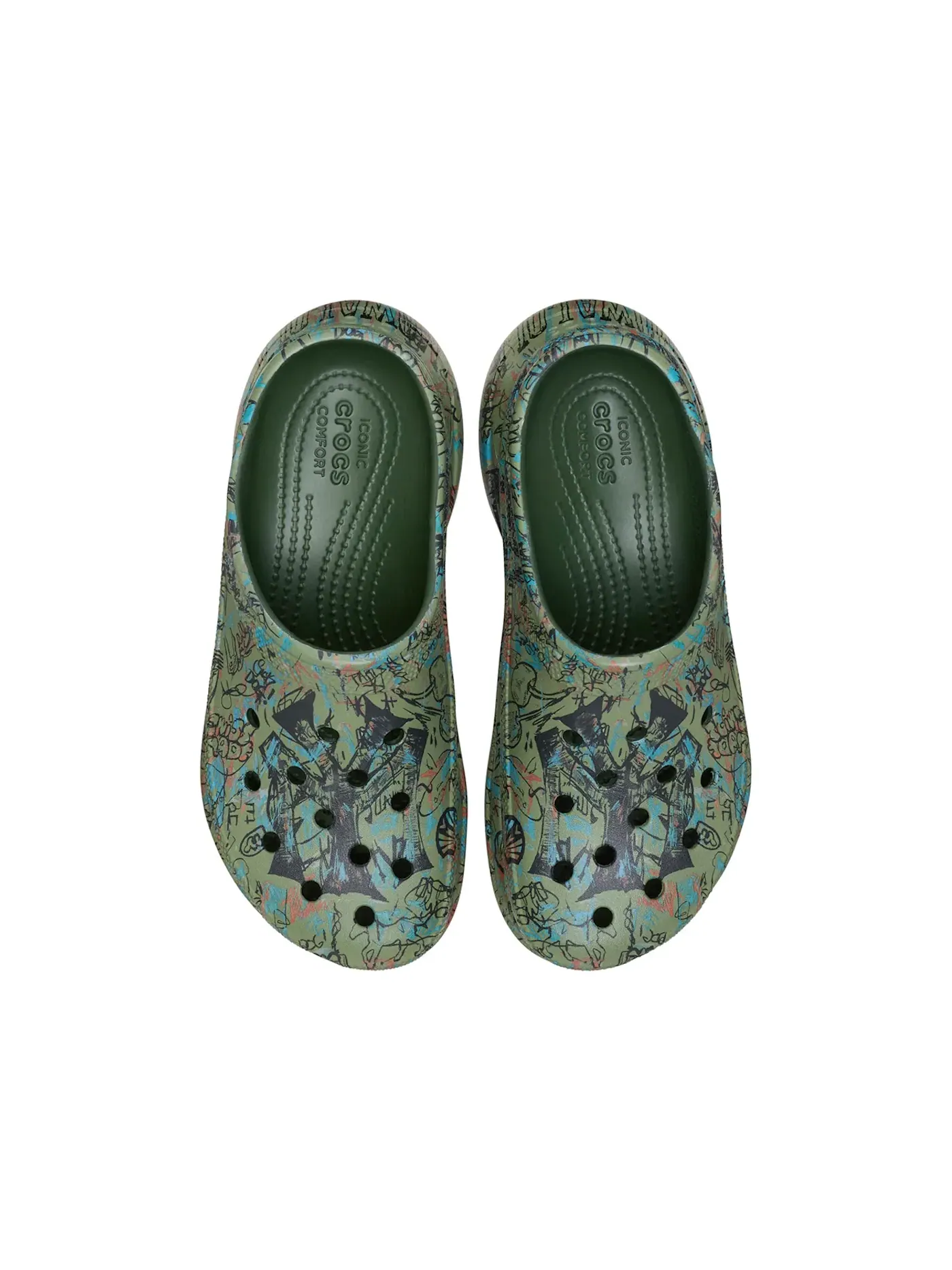 Женские сабо-клоги Crocs Classic Bae Clog Mowalola Forest — изображение 2 из 2, лесной