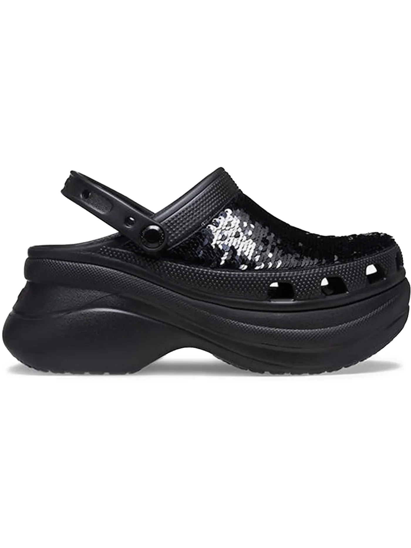 Женские сабо с пайетками Crocs Classic Bae Clog — изображение 1 из 1, черный/мульти