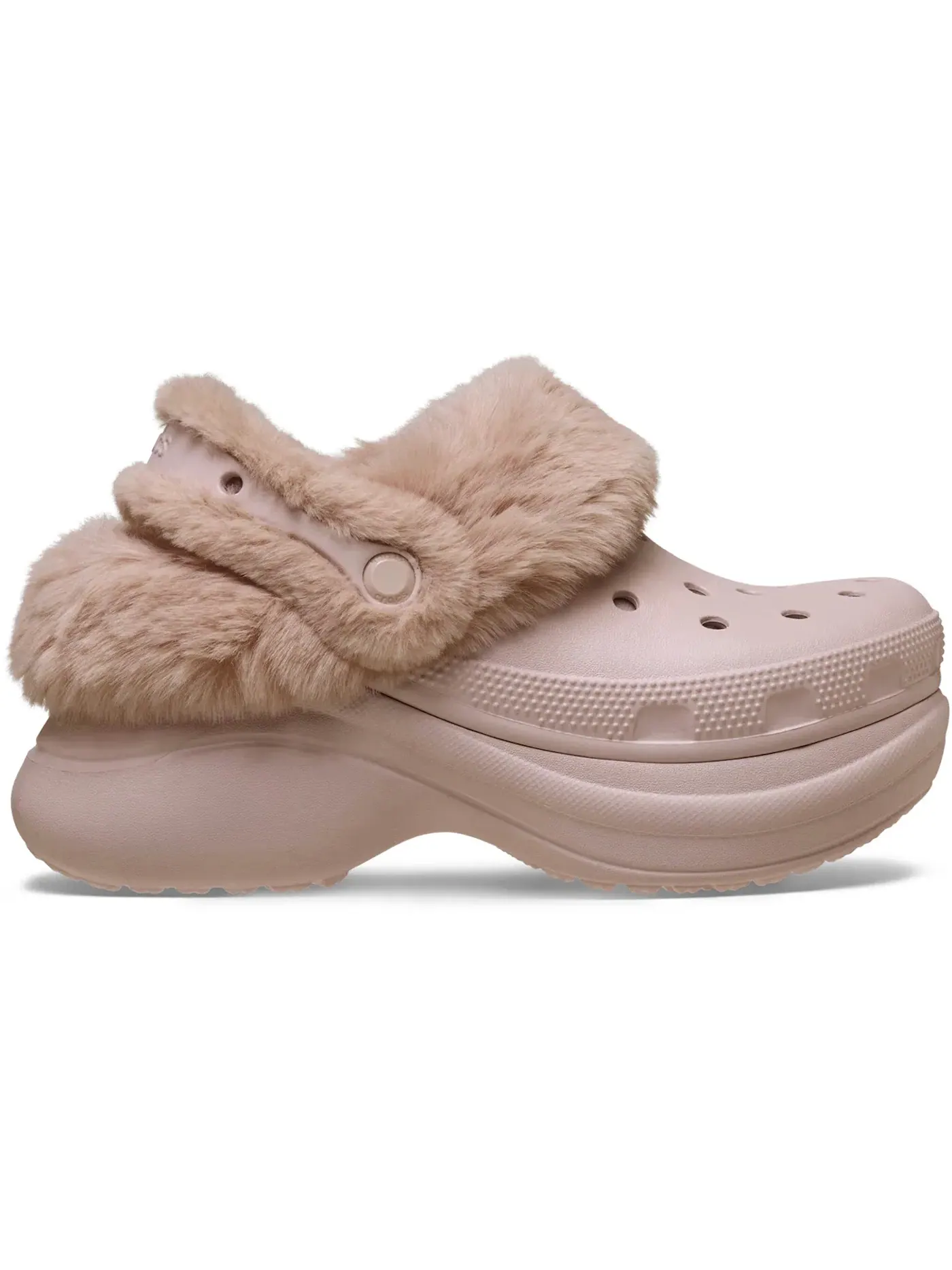 Женские сабо с мехом Crocs Classic Bae Lined Clog — изображение 1 из 2, серый