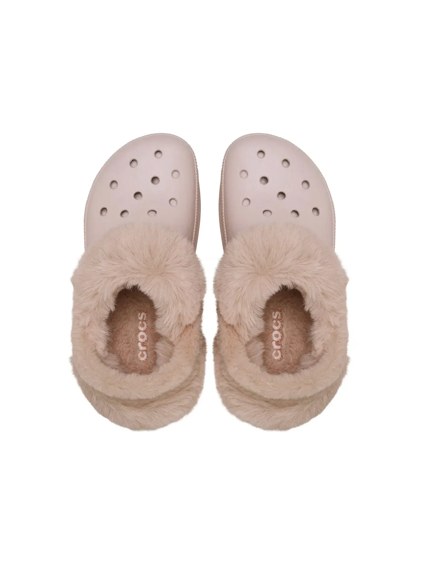 Женские сабо с мехом Crocs Classic Bae Lined Clog — изображение 2 из 2, серый
