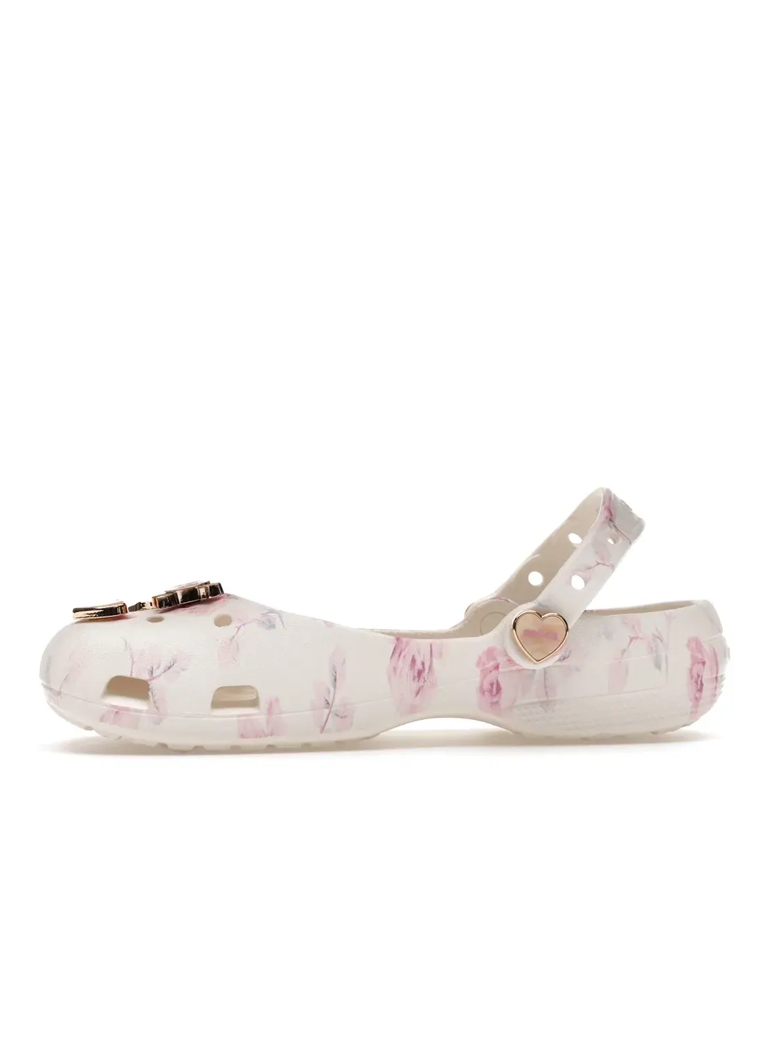 Женские балетки-лодочки с принтом Crocs Classic Ballet Flat LoveShackFancy — изображение 3 из 4, устрица