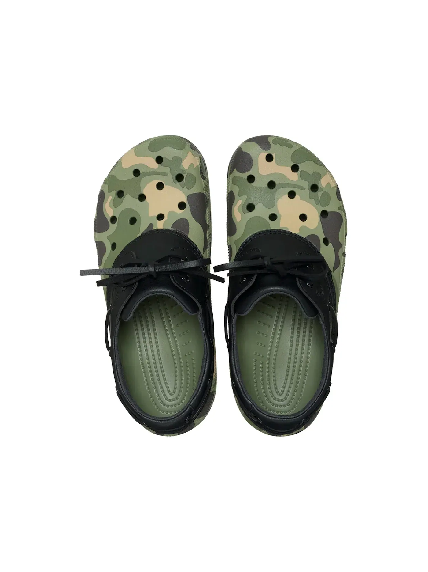 Мужские клоги с принтом Classic Boat Clog Crocs — изображение 2 из 2, черный