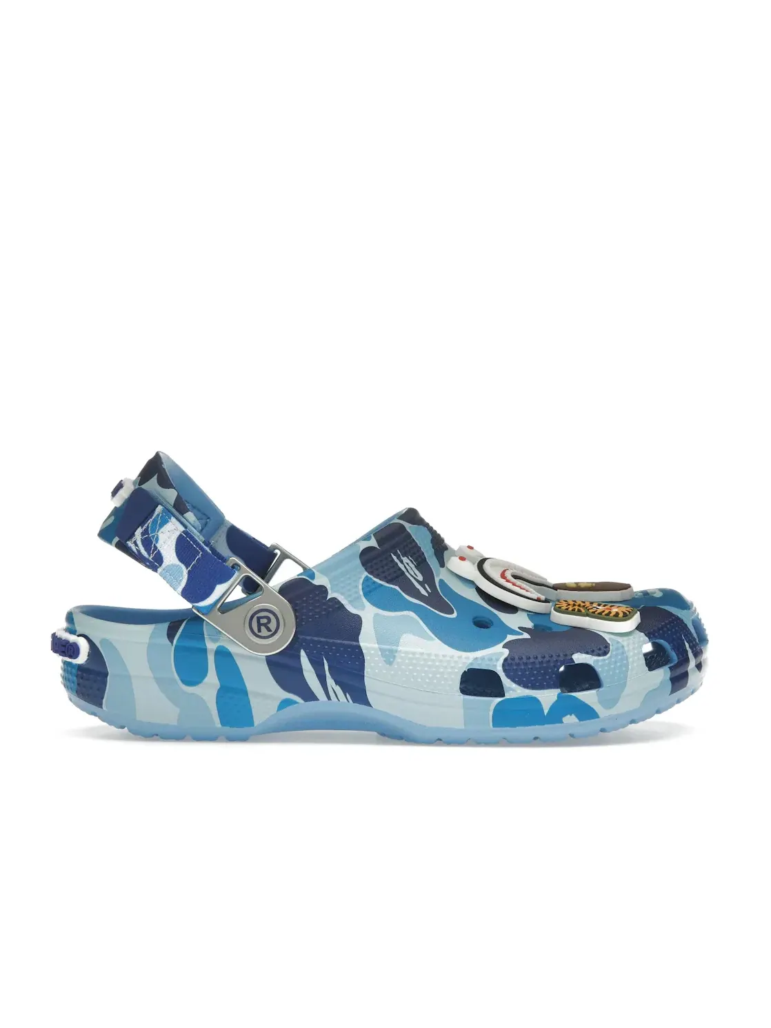 Мужские сабо с камуфляжным принтом Crocs Classic Clog — изображение 1 из 4, синий