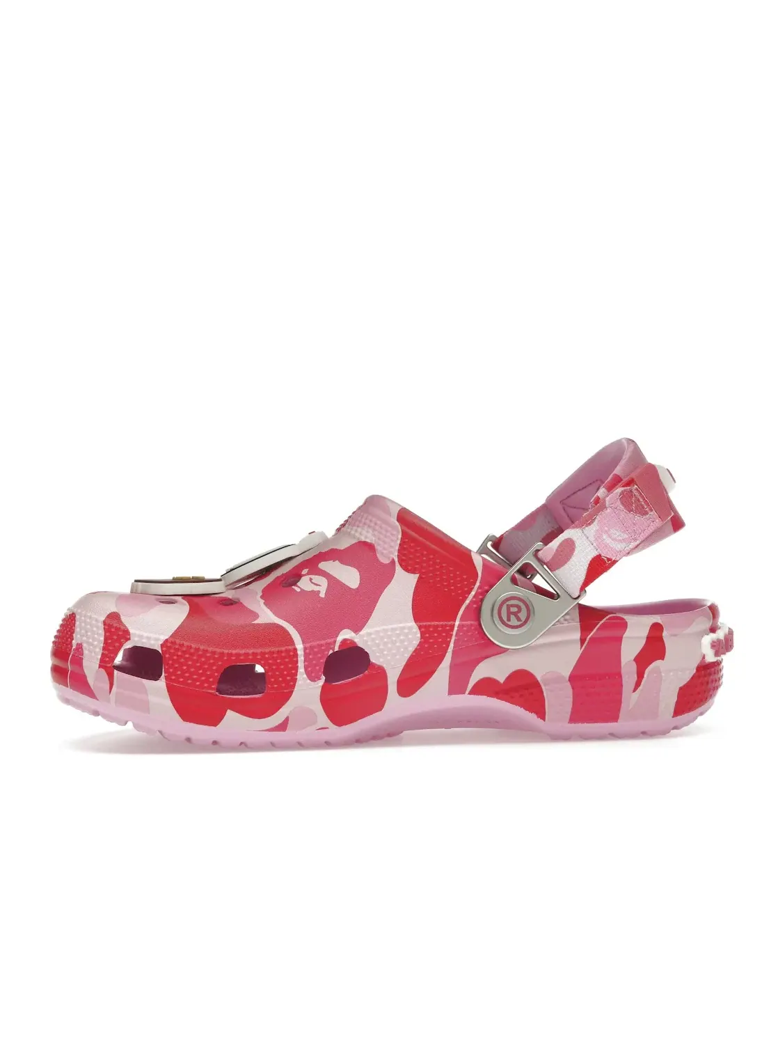 Мужские клоги с камуфляжным принтом Crocs Classic Clog Crocs — изображение 3 из 4, розовый