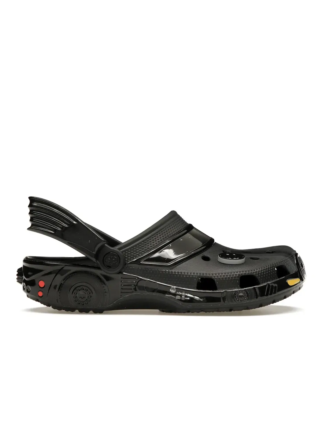 Мужские сабо-клоги с принтом Batmobile Crocs — изображение 1 из 4, черный/желтый