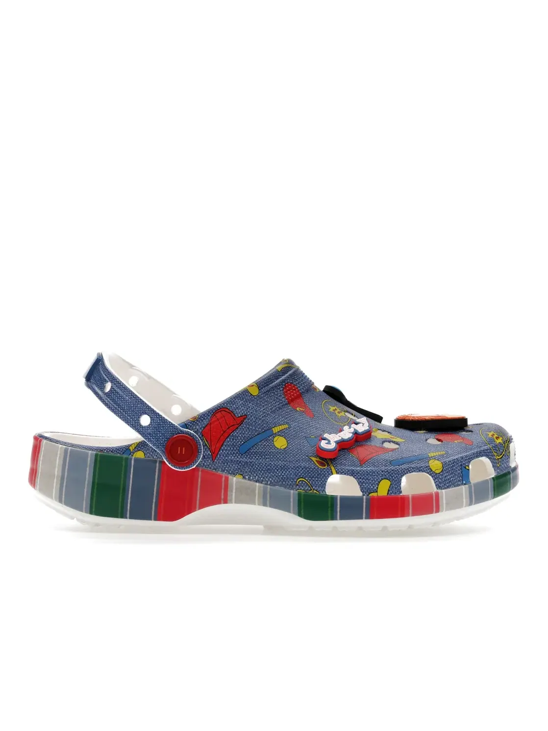 Мужские сабо с принтом Crocs Classic Clog Crocs — изображение 1 из 4, синий/мульти