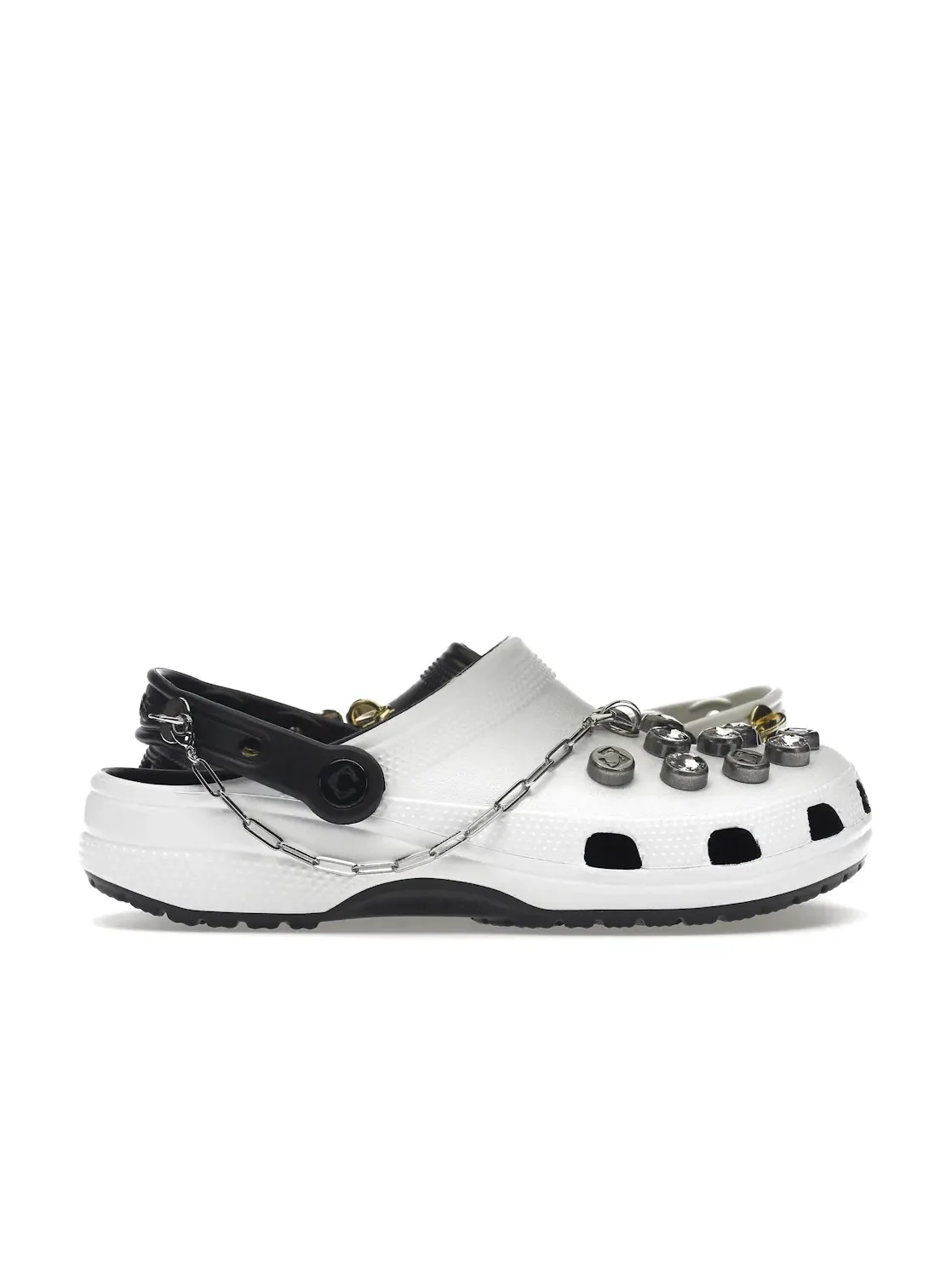 Мужские сабо-клоги Classic Clog Crocs — изображение 1 из 4, белый/черный