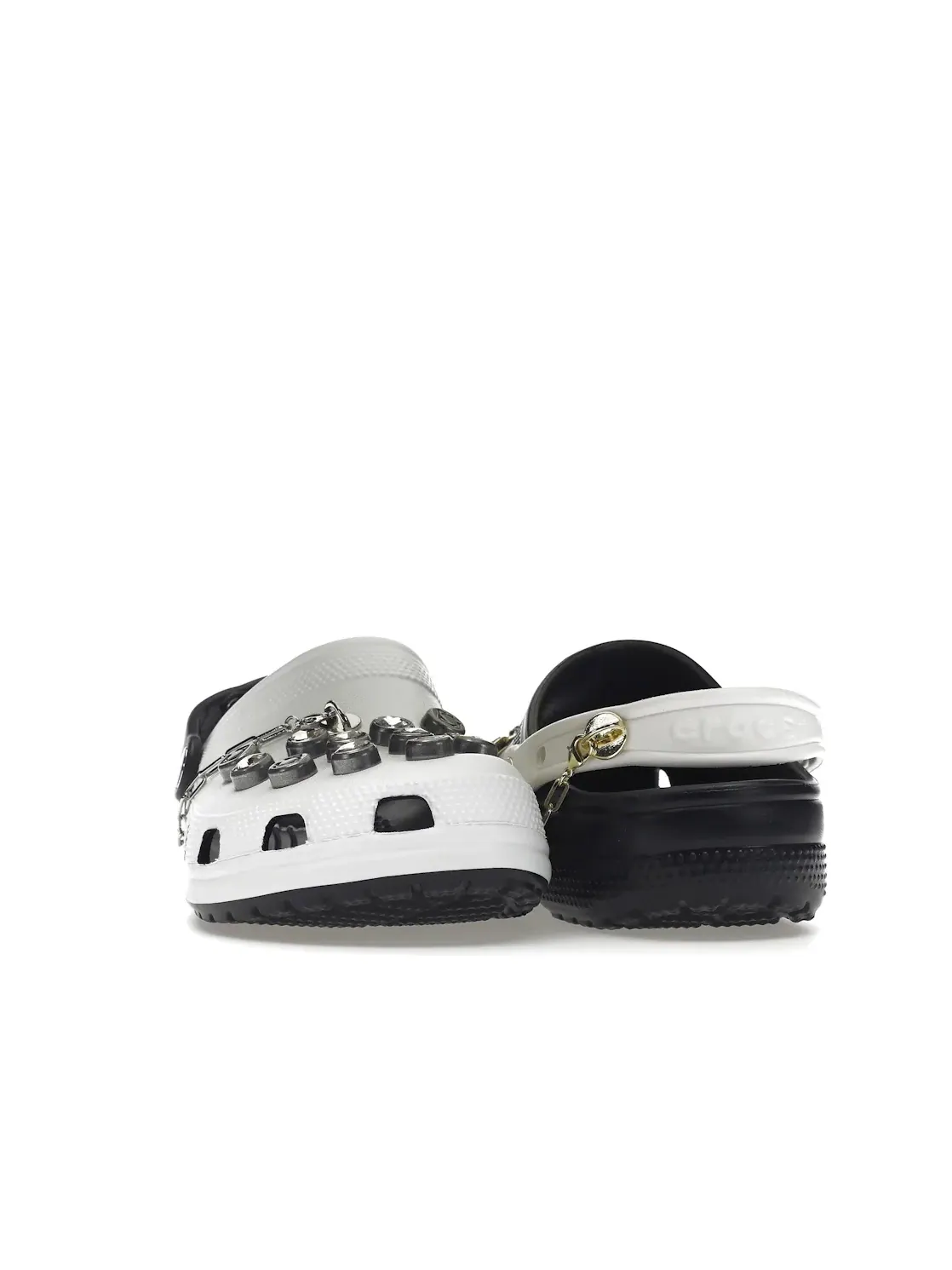 Мужские сабо-клоги Classic Clog Crocs — изображение 2 из 4, белый/черный
