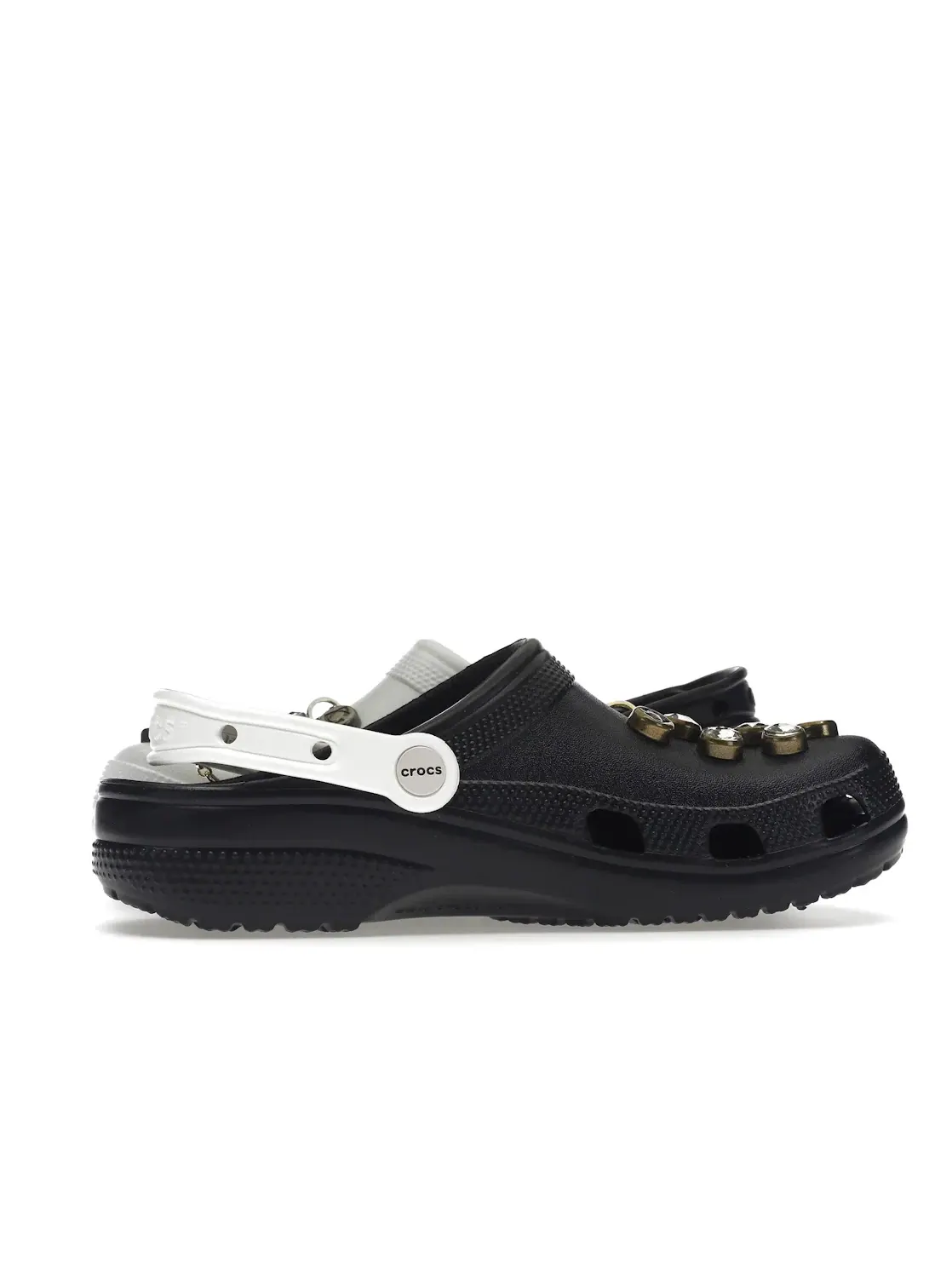 Мужские сабо-клоги Classic Clog Crocs — изображение 3 из 4, белый/черный