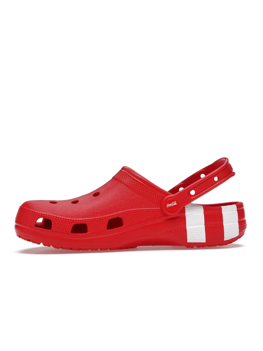 Универсальные клоги с логотипом Crocs Classic Clog Coca Cola — изображение 3 из 4, красный/белый