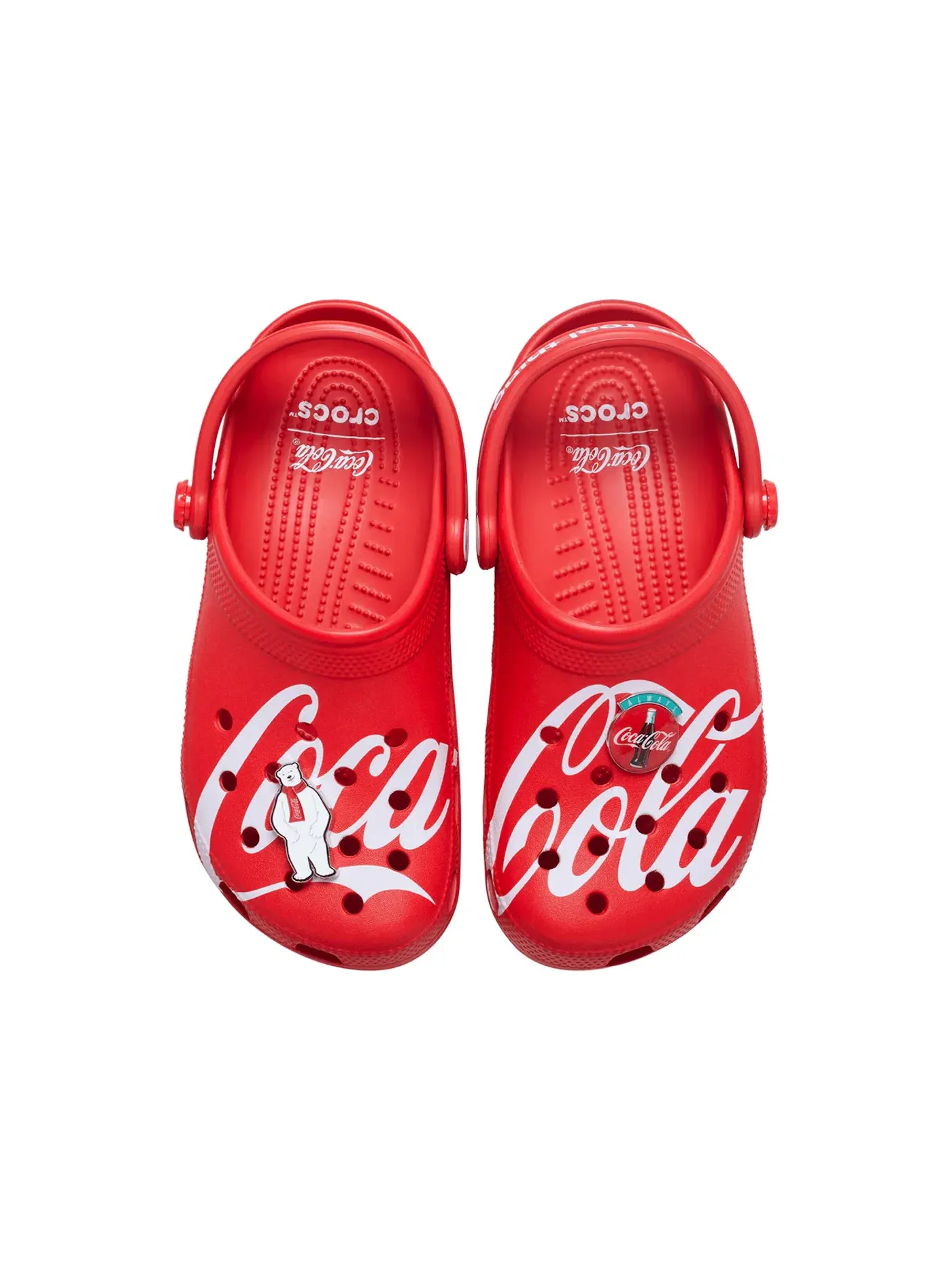 Мужские клоги Coca-Cola Coke Classic Clog Crocs — изображение 2 из 2, красный/белый