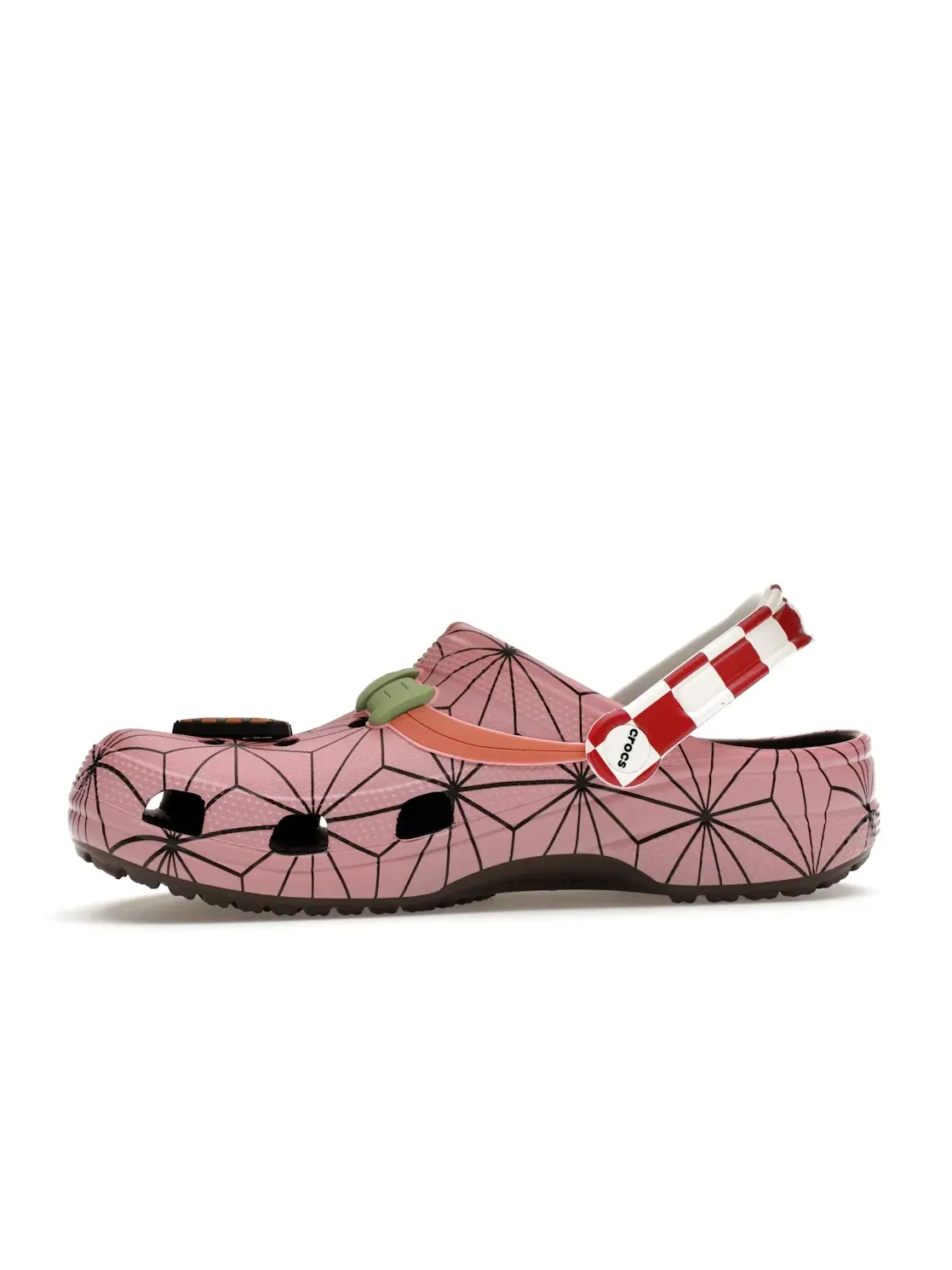 Мужские сабо с принтом Nezuko Crocs Classic Clog — изображение 3 из 4, розовый