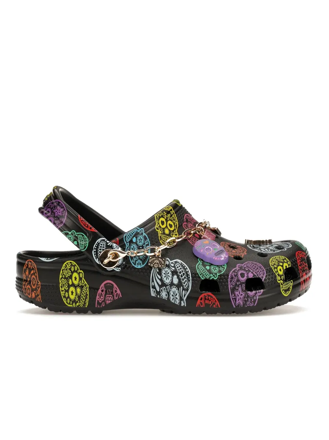 Мужские сабо Crocs Classic Clog Día de Muertos — изображение 1 из 4, черный/мульти