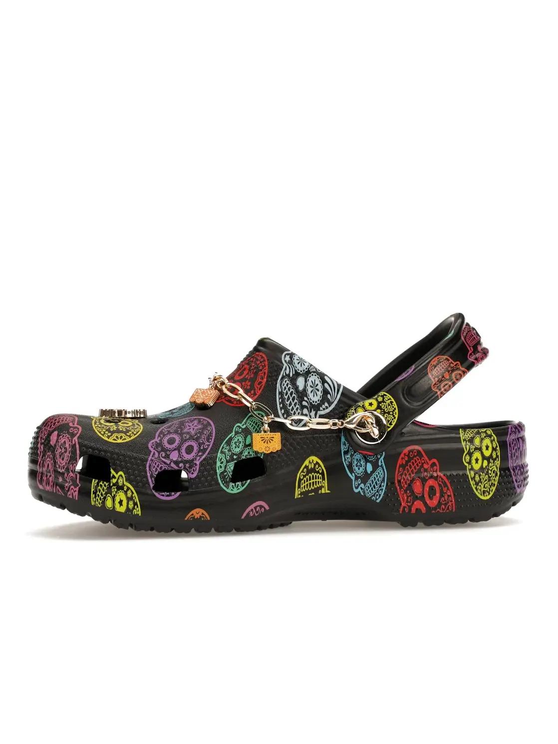 Мужские сабо Crocs Classic Clog Día de Muertos — изображение 3 из 4, черный/мульти