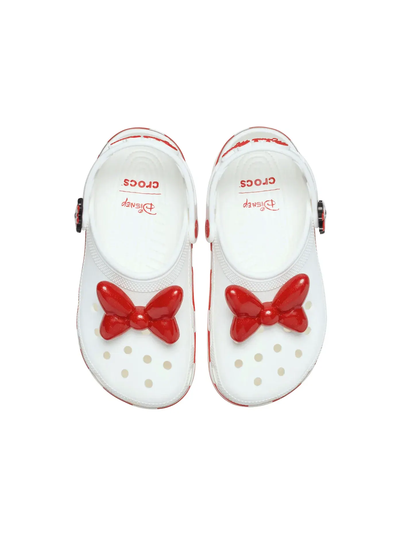 Мужские клоги Classic Clog Disney Minnie Mouse Crocs — изображение 2 из 2, белый/красный