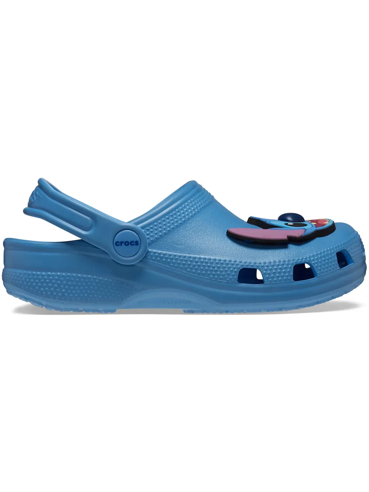 Детские клоги с принтом Stitch Crocs Classic Clog Crocs — изображение 1 из 2, голубой