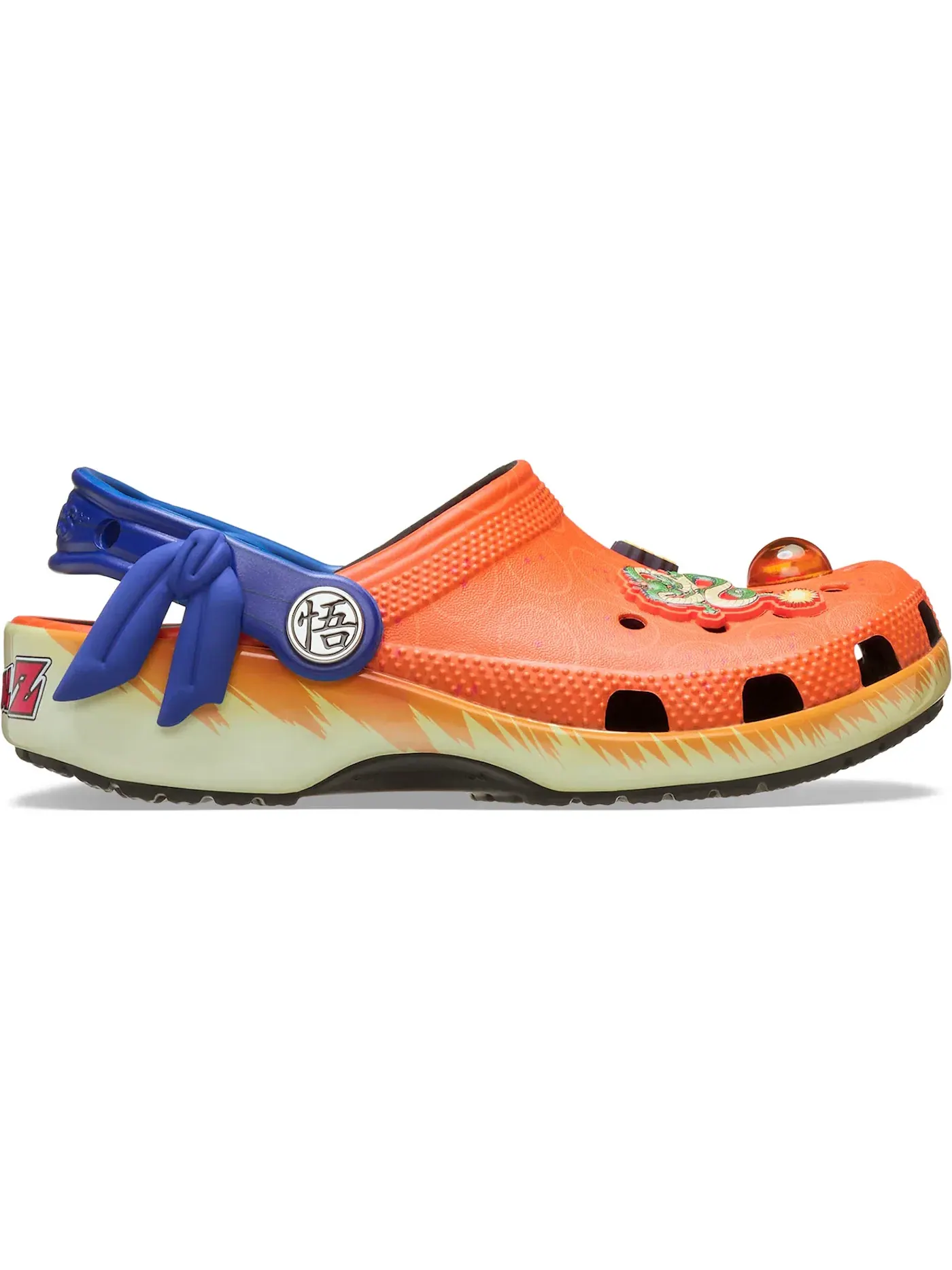 Детские клоги с принтом Dragon Ball Z Goku Crocs — изображение 1 из 2, оранжевый/синий/черный