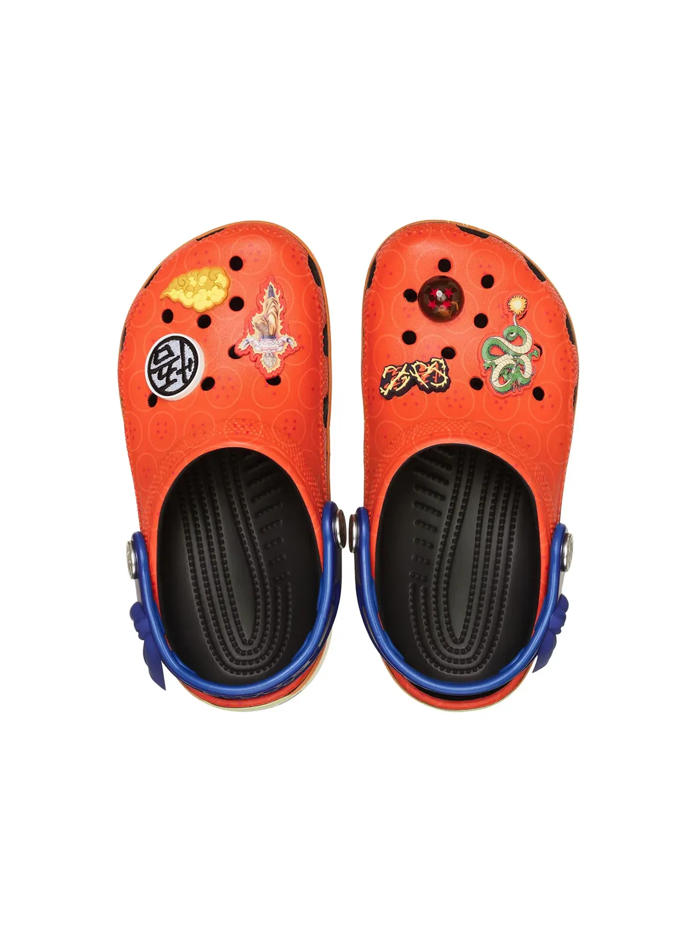 Детские клоги с принтом Dragon Ball Z Goku Crocs — изображение 2 из 2, оранжевый/синий/черный
