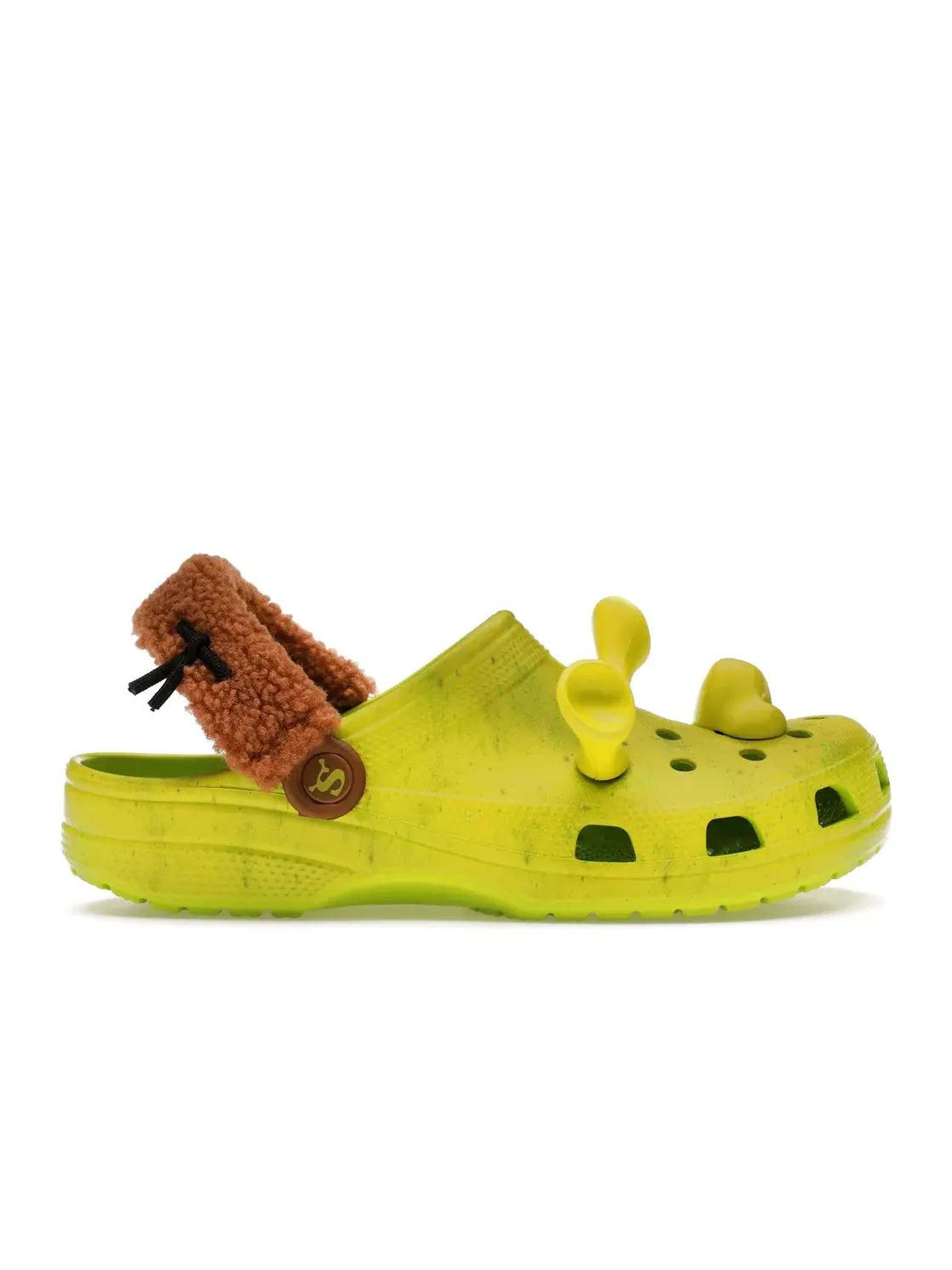Мужские сабо с принтом Shrek Crocs Classic Clog — изображение 1 из 4, зеленый