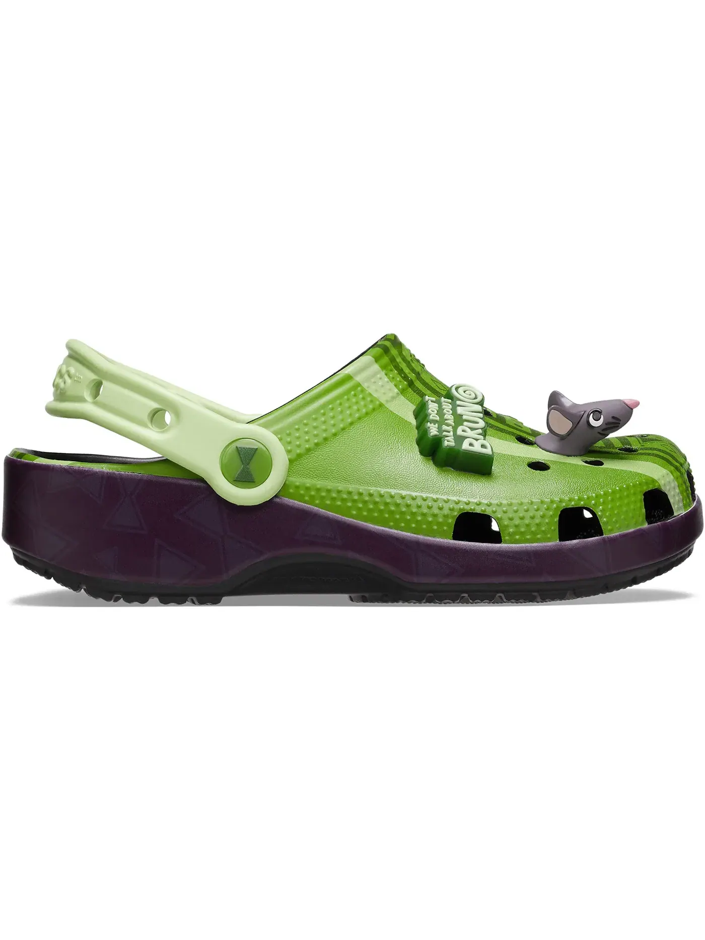 Детские сабо-клоги Disney Encanto Bruno Crocs — изображение 1 из 2, зеленый/черный