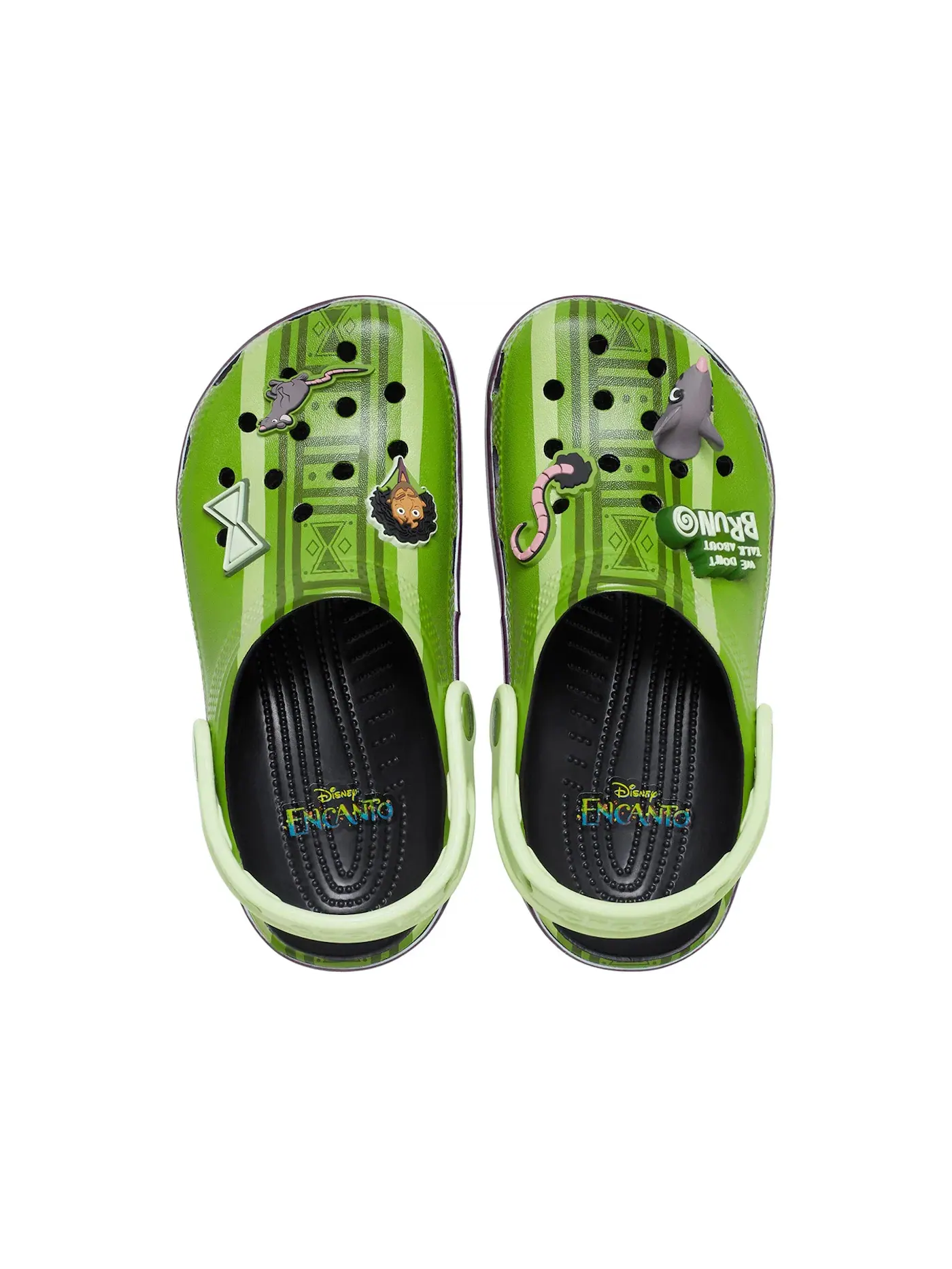 Детские сабо-клоги Disney Encanto Bruno Crocs — изображение 2 из 2, зеленый/черный
