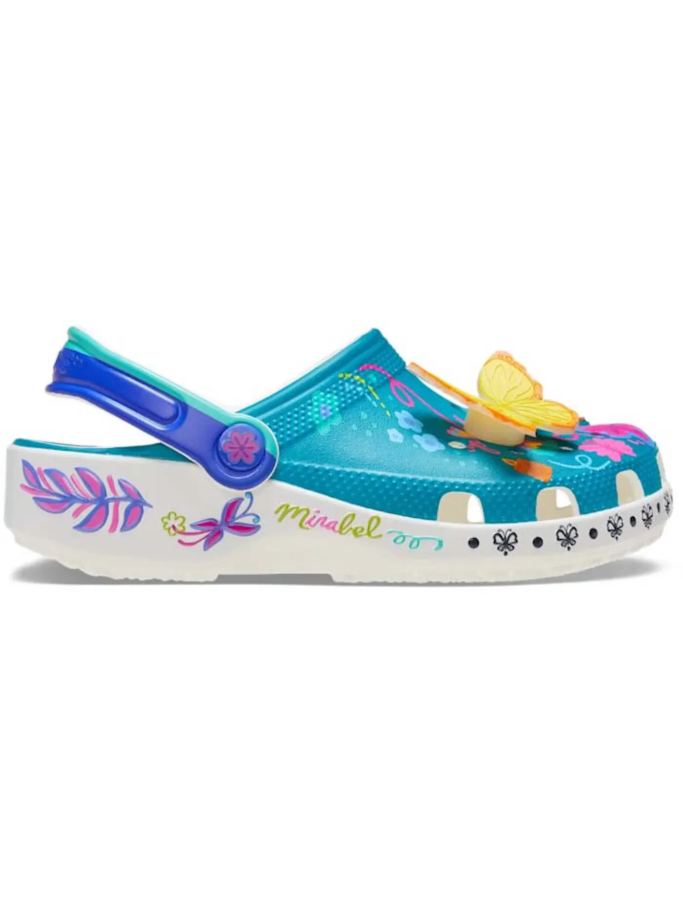 Детские клоги Classic Clog Disney Encanto Mirabel Crocs — изображение 1 из 1, белый/синий