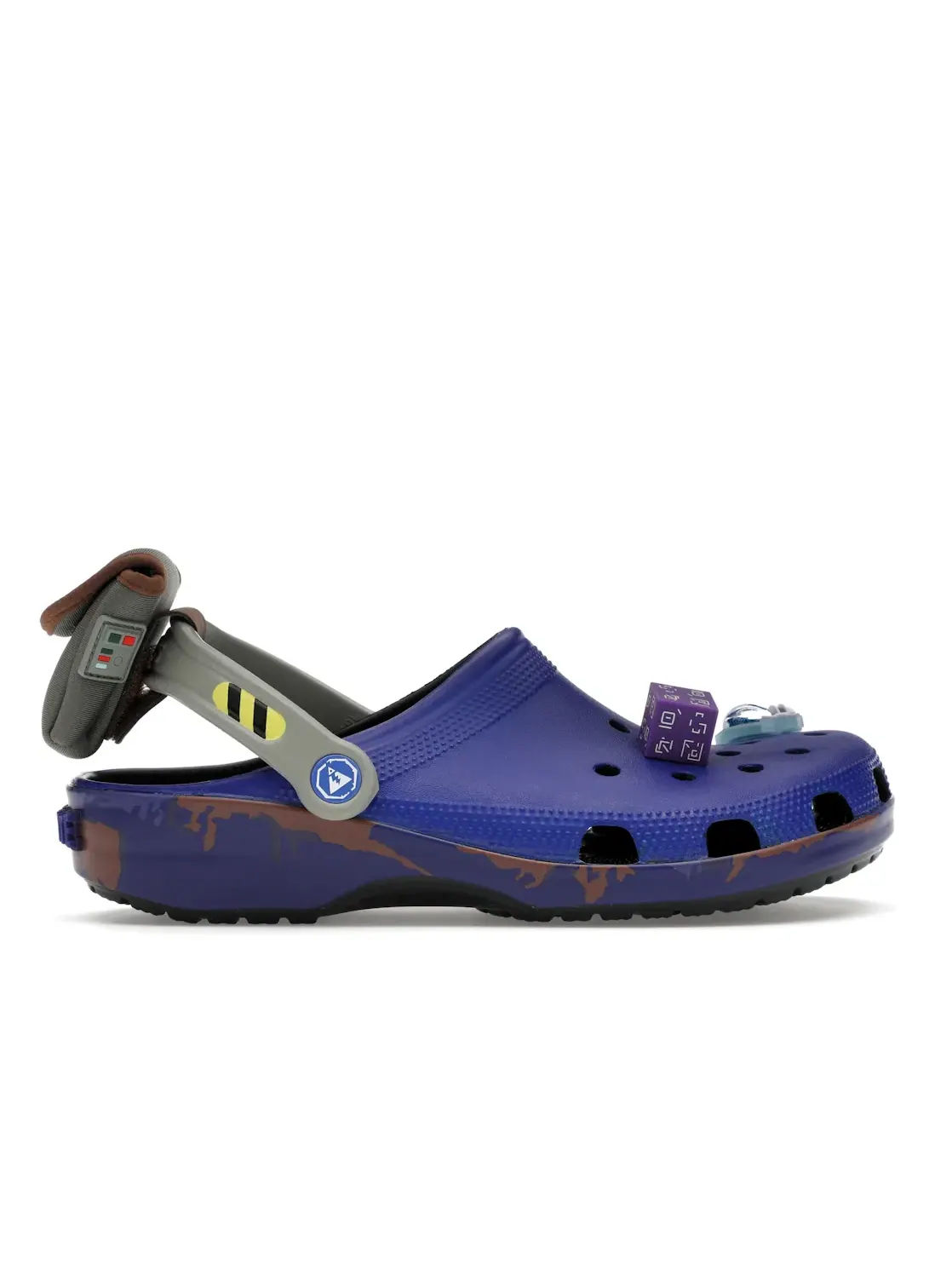 Мужские сабо с брендированием Fortnite Crocs Classic Clog — изображение 1 из 4, синий/серый/мульти