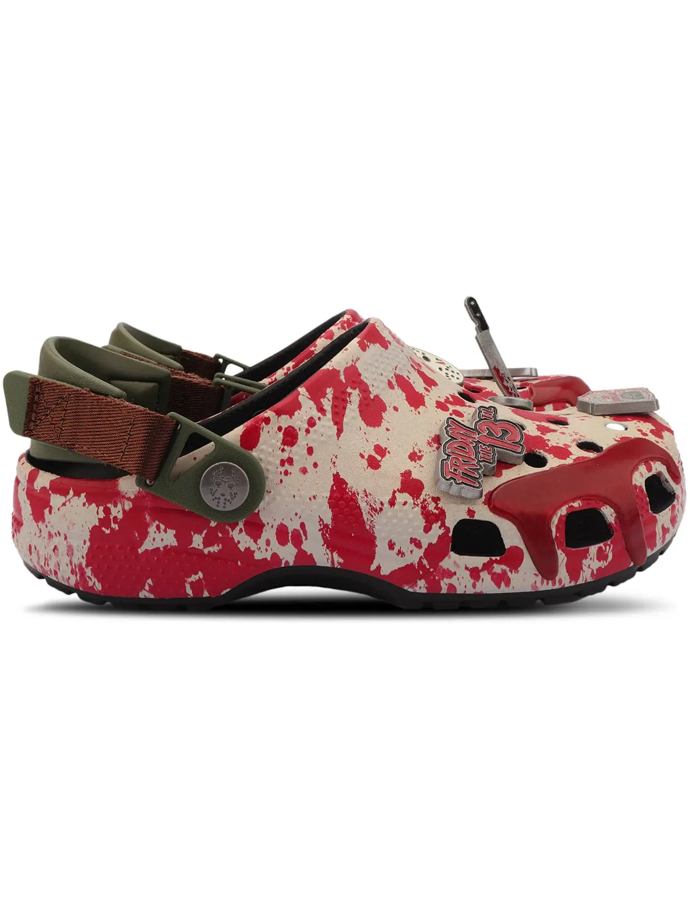 Мужские клоги Classic Clog Crocs — изображение 1 из 1, бежевый красный