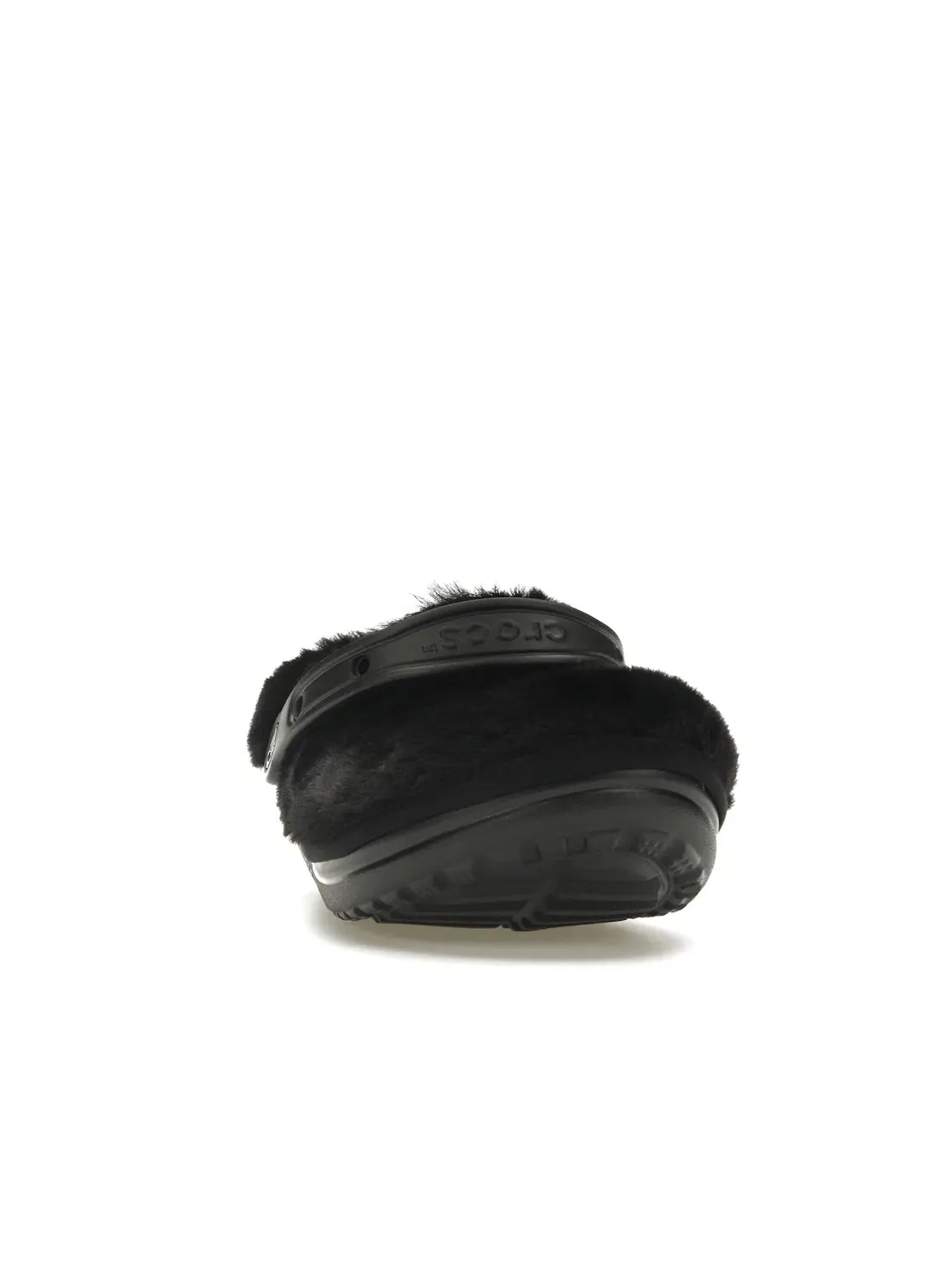 Мужские сабо с меховой отделкой Crocs Classic Clog — изображение 2 из 4, черный/черный