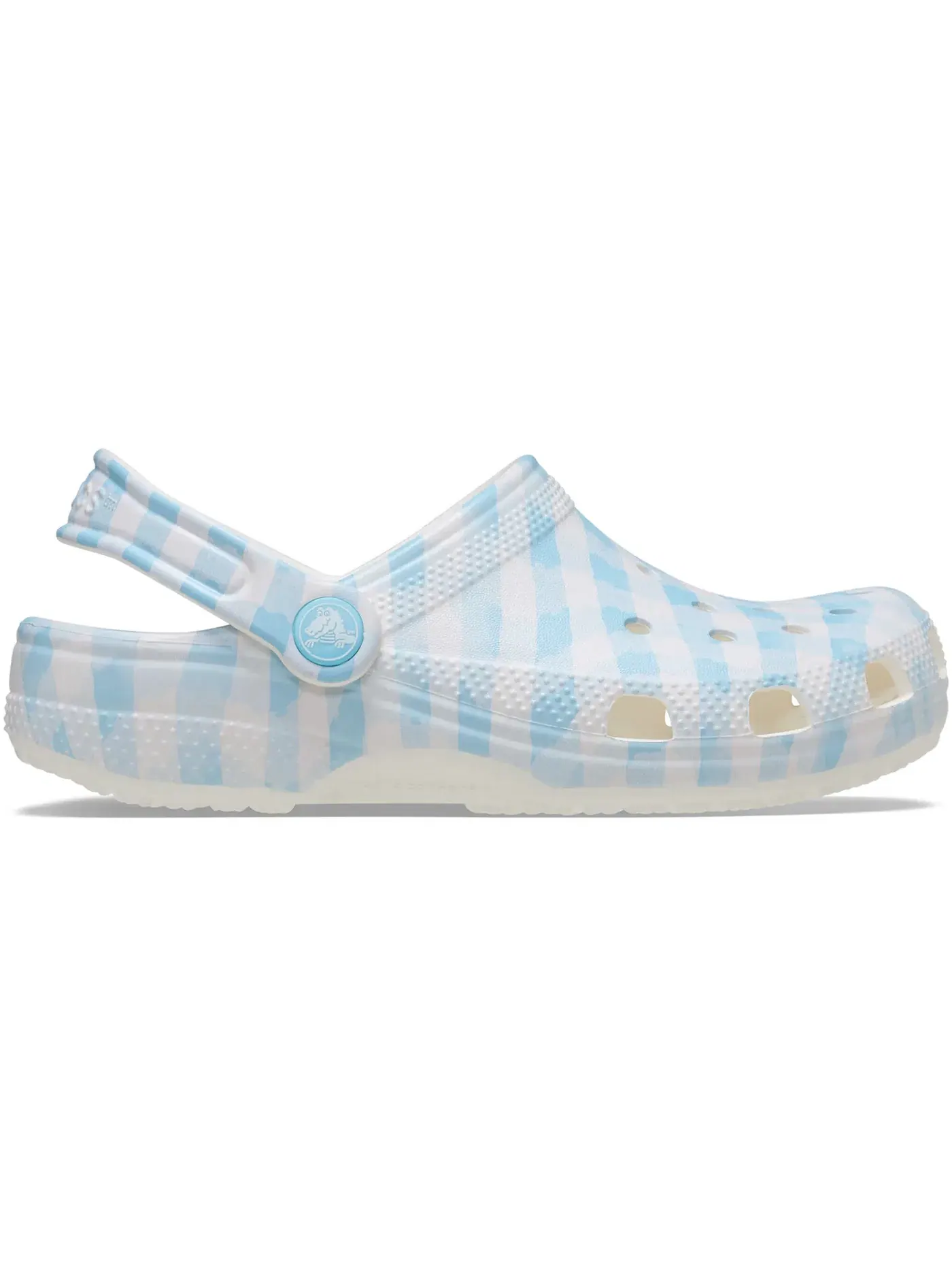 Мужские сабо с принтом Crocs Classic Clog — изображение 1 из 1, белый/синий