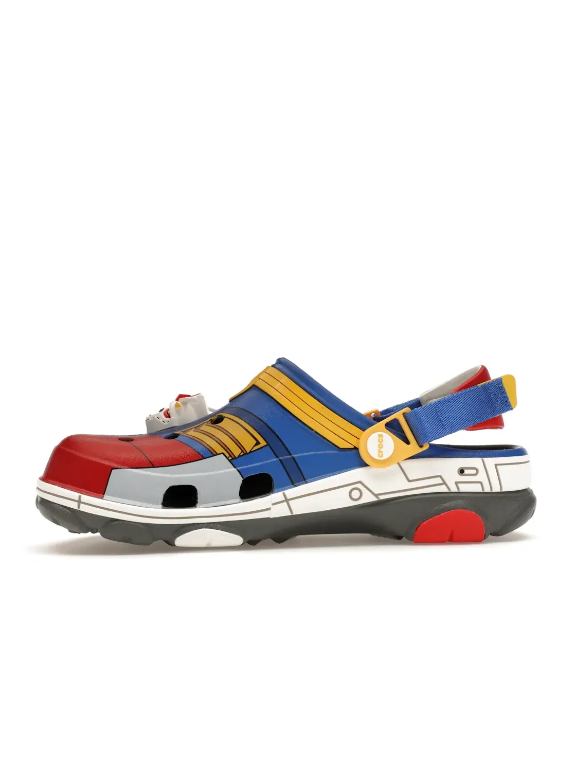 Мужские клоги с принтом Crocs All-Terrain Clog Gundam RX-78-2 — изображение 3 из 4, серый