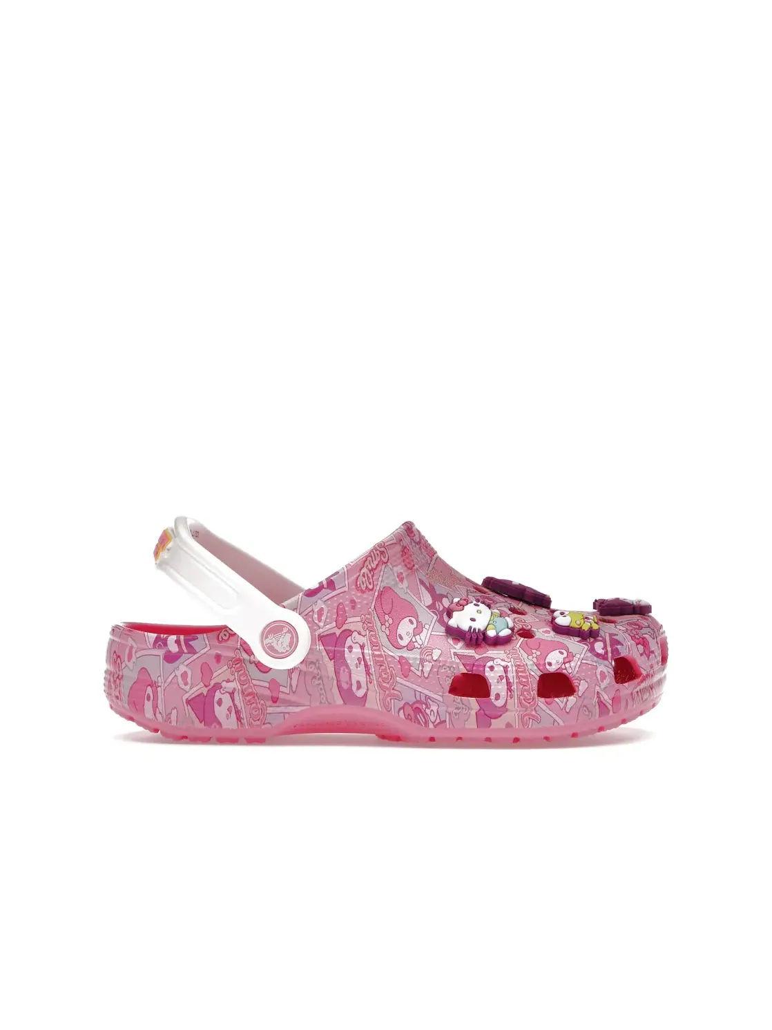 Женские сабо с принтом Hello Kitty and Friends Crocs — изображение 1 из 4, розовый белый