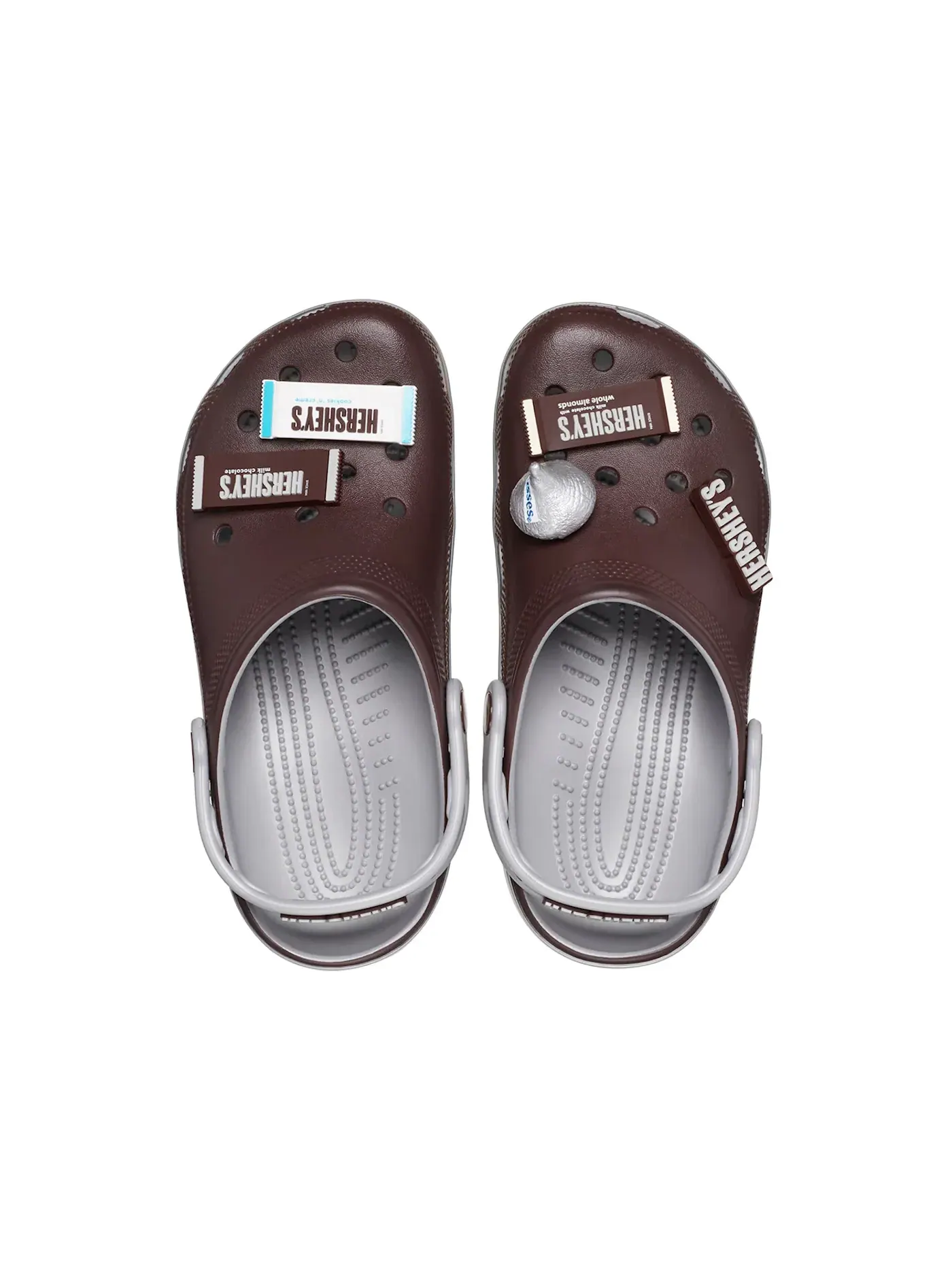Мужские сабо Hershey's Chocolate Crocs — изображение 2 из 2, серебряный