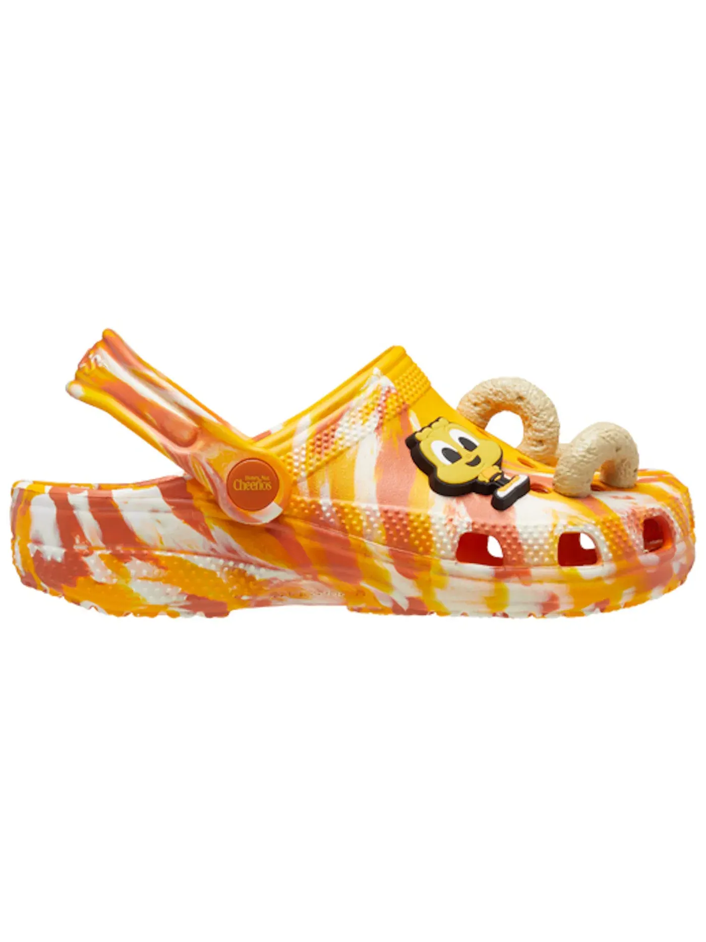 Детские клоги с принтом Honey Nut Cheerios Crocs Classic Clog — изображение 1 из 1, оранжевый/белый