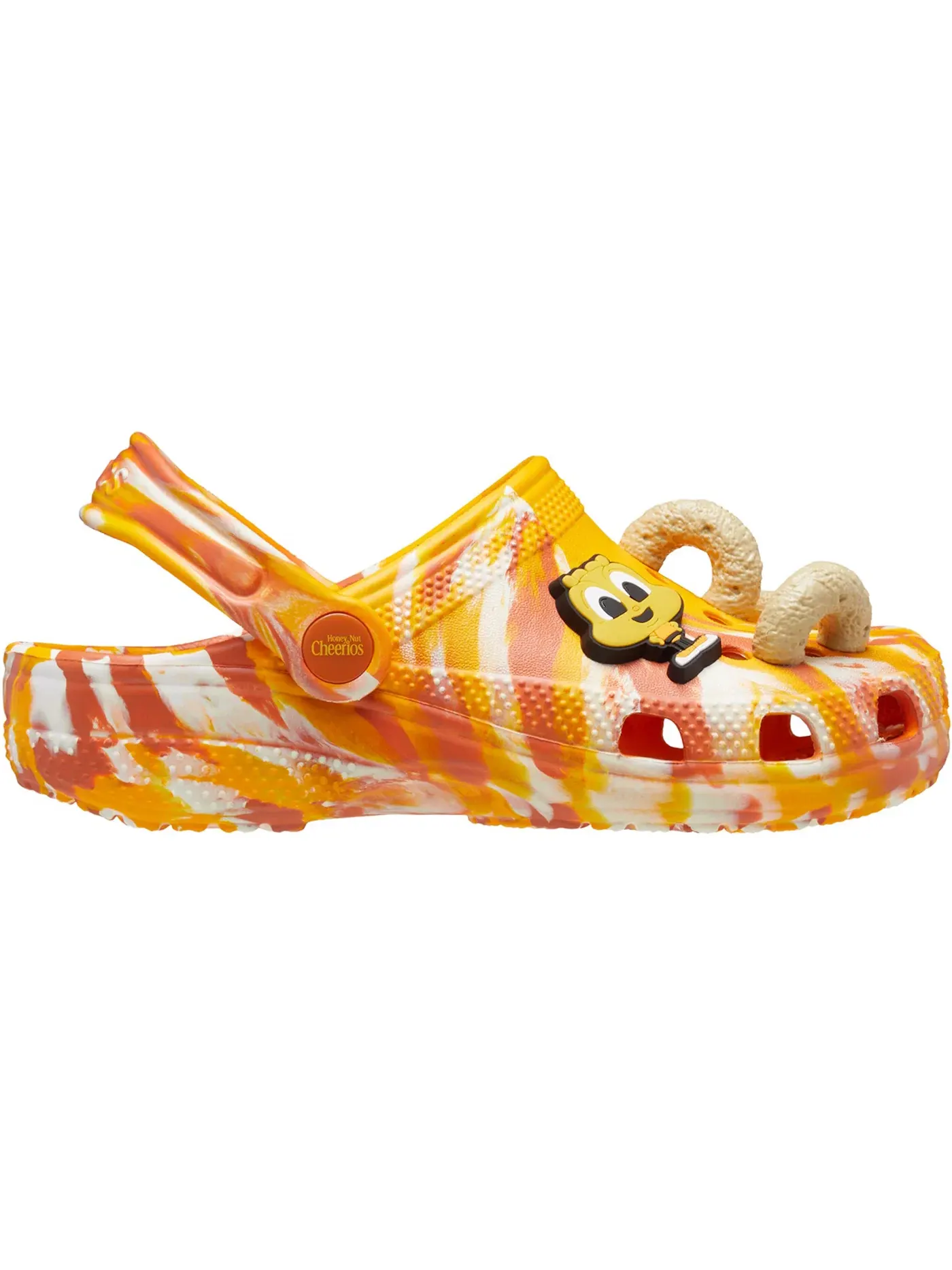 Детские сабо-клоги с принтом Crocs Classic Clog Crocs — изображение 1 из 1, оранжевый/белый