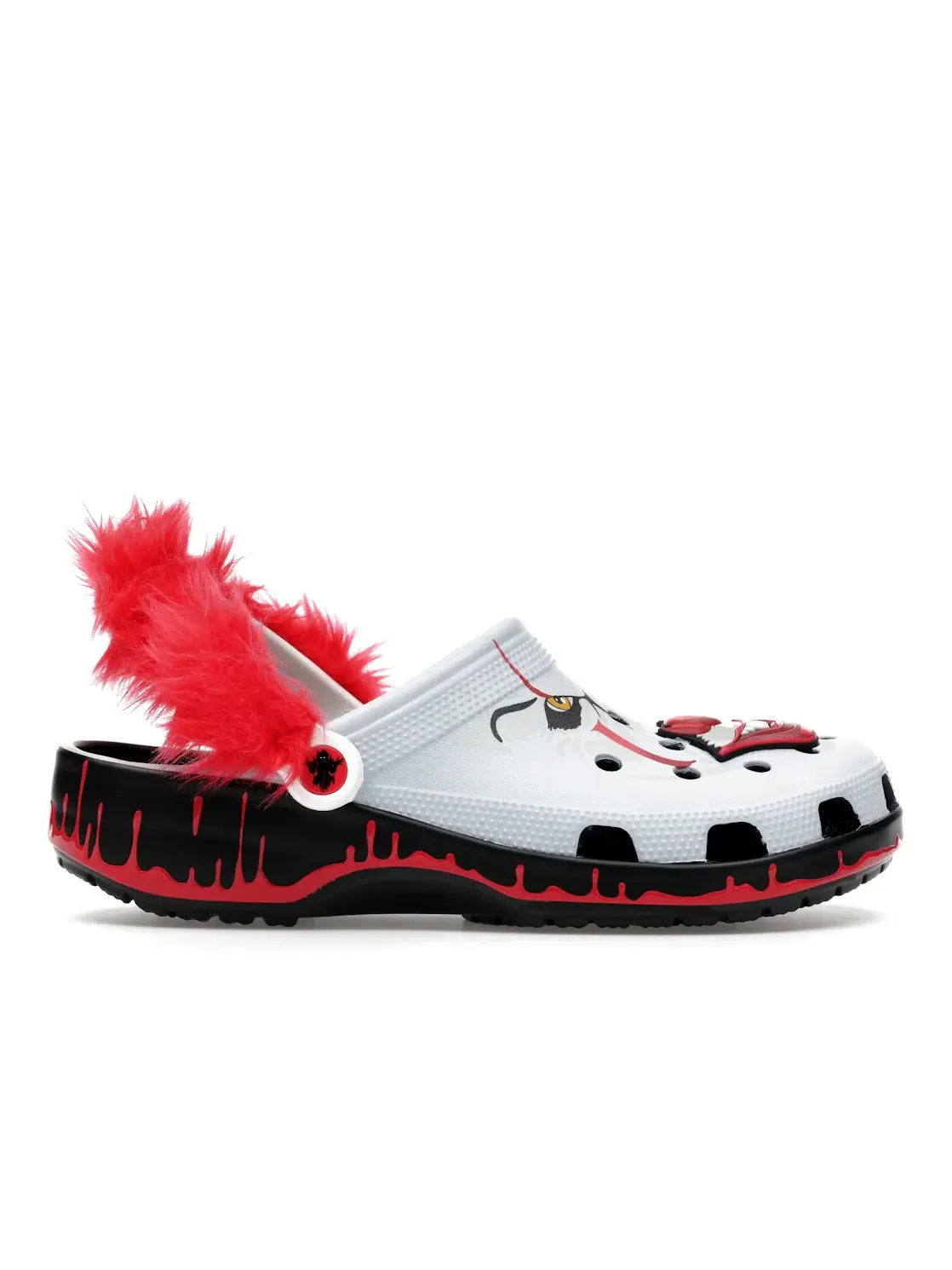 Мужские клоги Classic Clog Crocs — изображение 1 из 4, белый/красный/черный