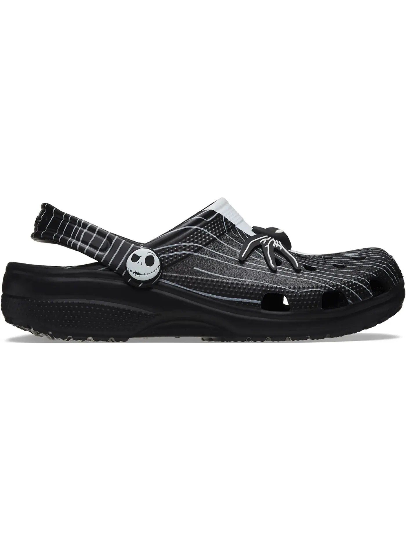 Мужские сабо с принтом Jack Skellington Nightmare Before Christmas Crocs — изображение 1 из 2, черный мульти