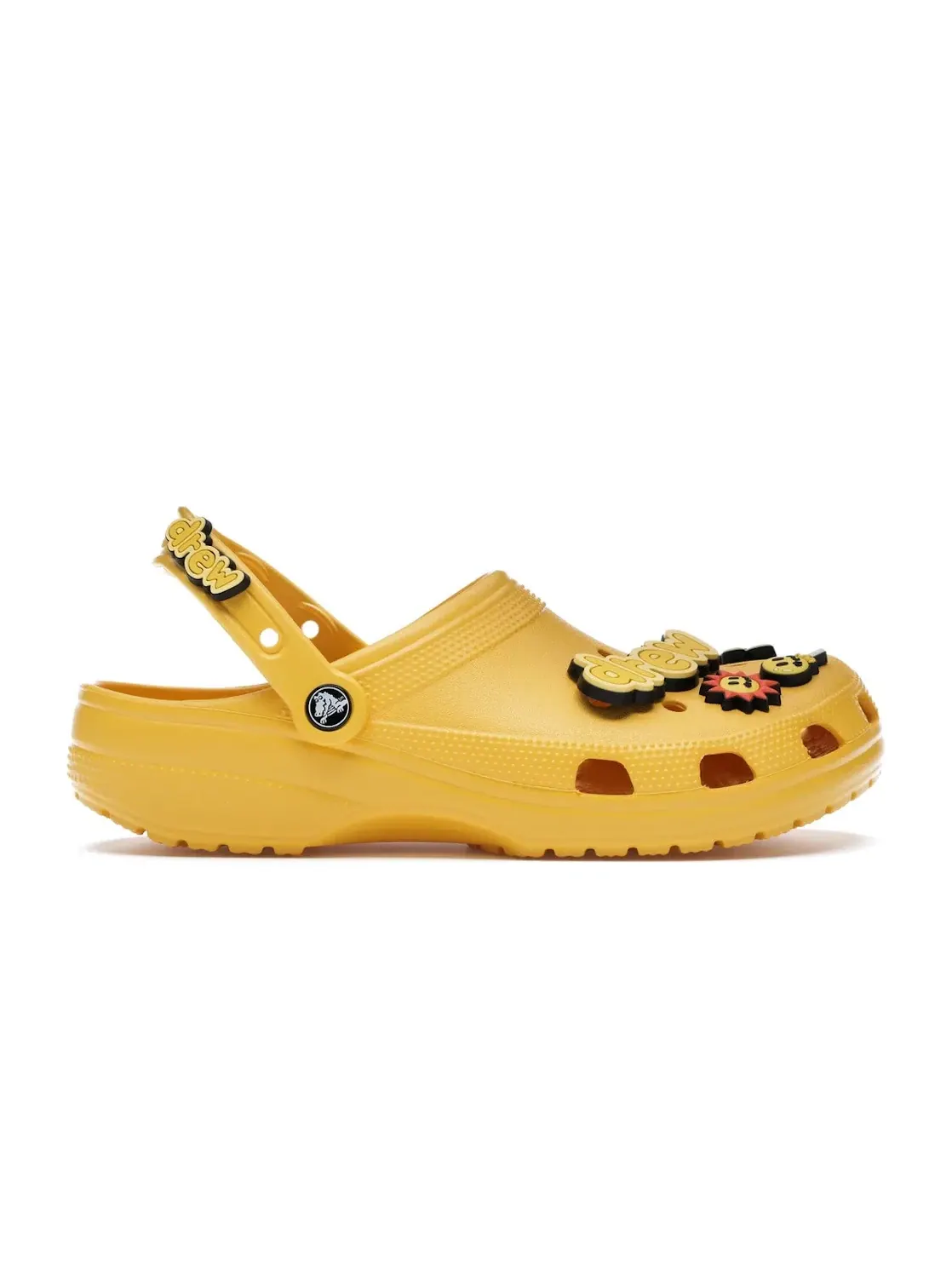 Мужские шлепанцы-клоги с принтом Classic Clog Bieber Crocs — изображение 1 из 4, оранжевый