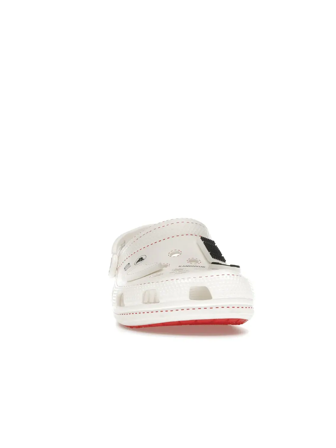 Мужские клоги Classic Clog Crocs — изображение 2 из 4, белый/красный