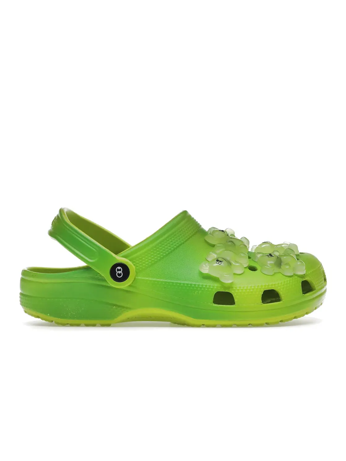 Унисекс-сабо классические с принтом Crocs Classic Clog Lazy Oaf Gooey Bear Crocs — изображение 1 из 4, зеленый