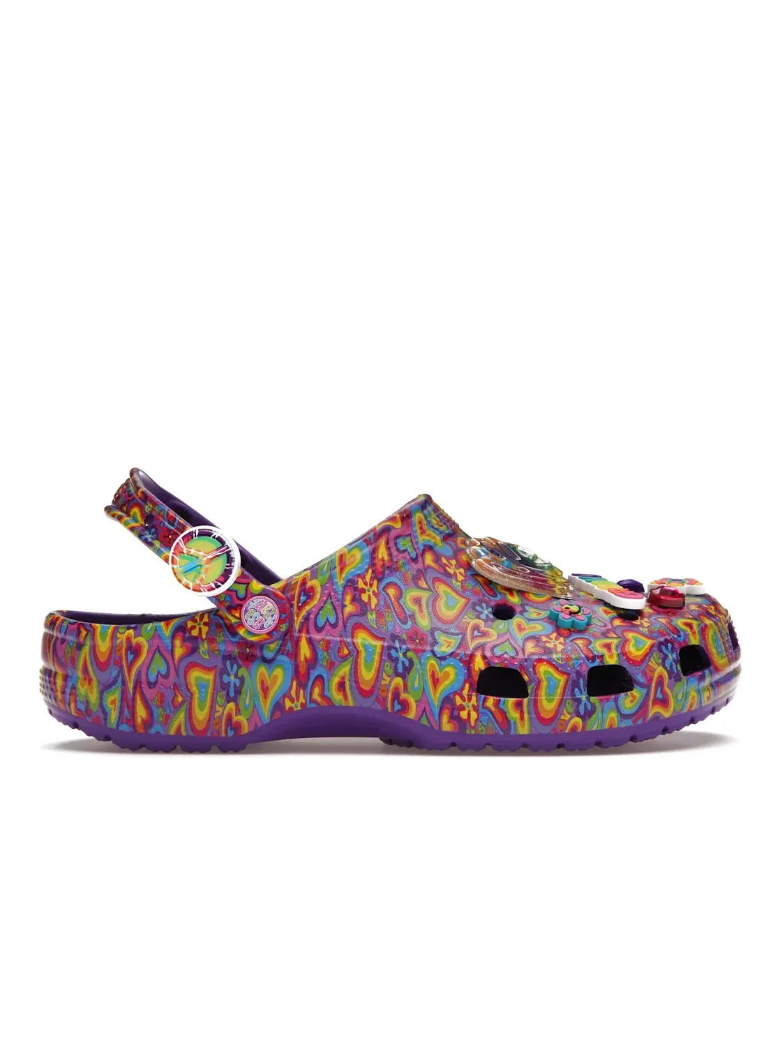 Мужские сабо с вентиляцией Classic Clog Crocs — изображение 1 из 4, фиолетовый/мульти
