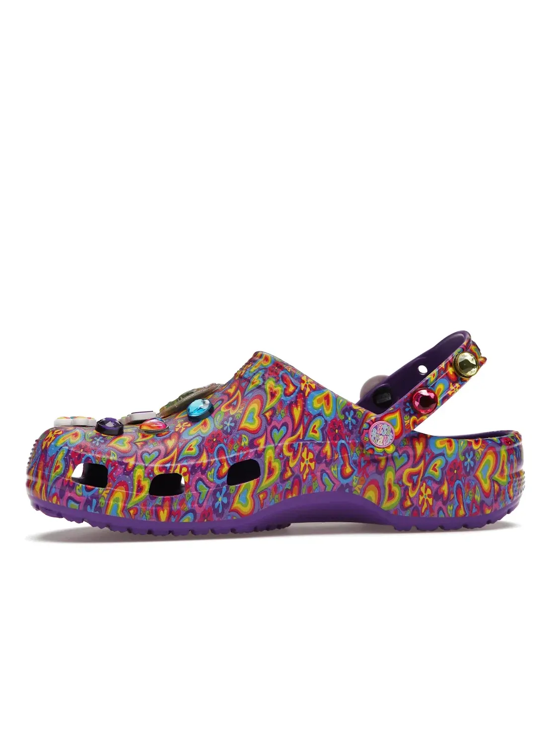 Мужские сабо с вентиляцией Classic Clog Crocs — изображение 3 из 4, фиолетовый/мульти