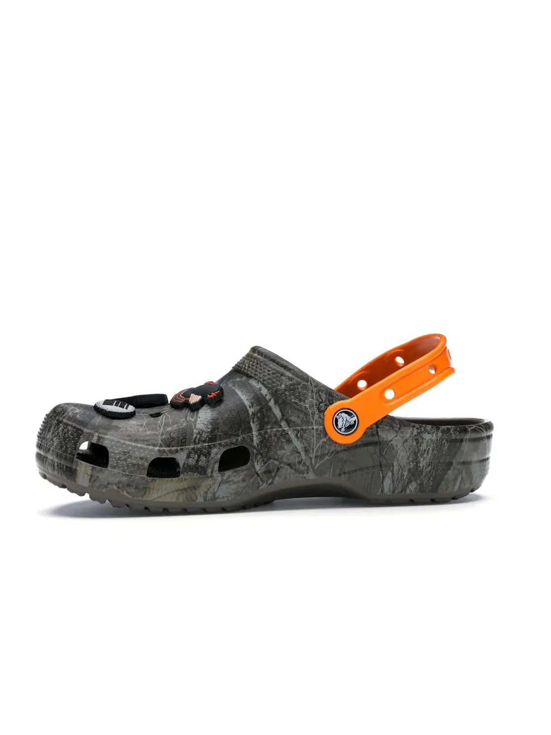 Мужские сабо с камуфляжным принтом Crocs Classic Clog — изображение 3 из 4, оранжевый