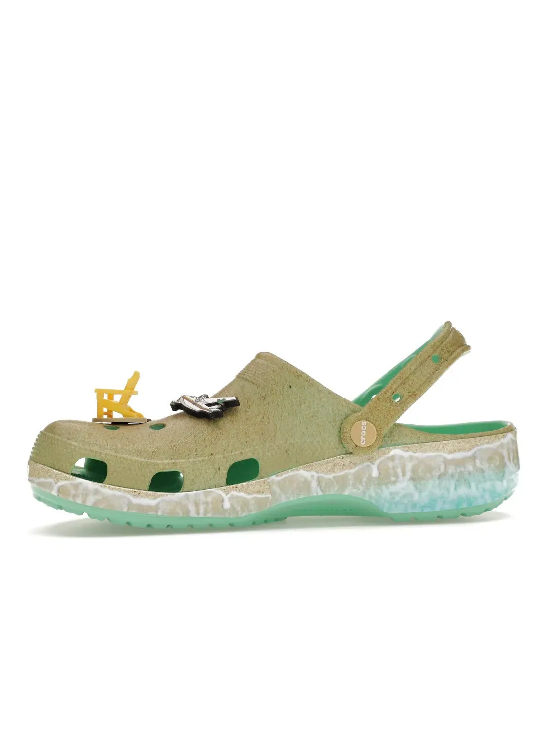 Мужские сабо-клоги Pistachio Crocs Classic Clog — изображение 3 из 4, писташковый