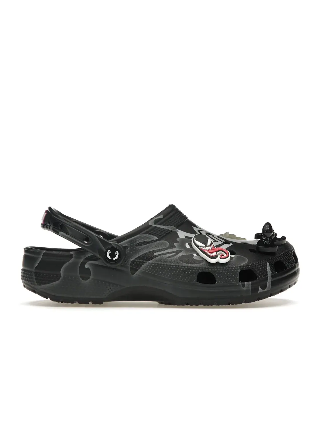 Мужские сабо-клоги с принтом Crocs Classic Clog Marvel Venom — изображение 1 из 4, черный