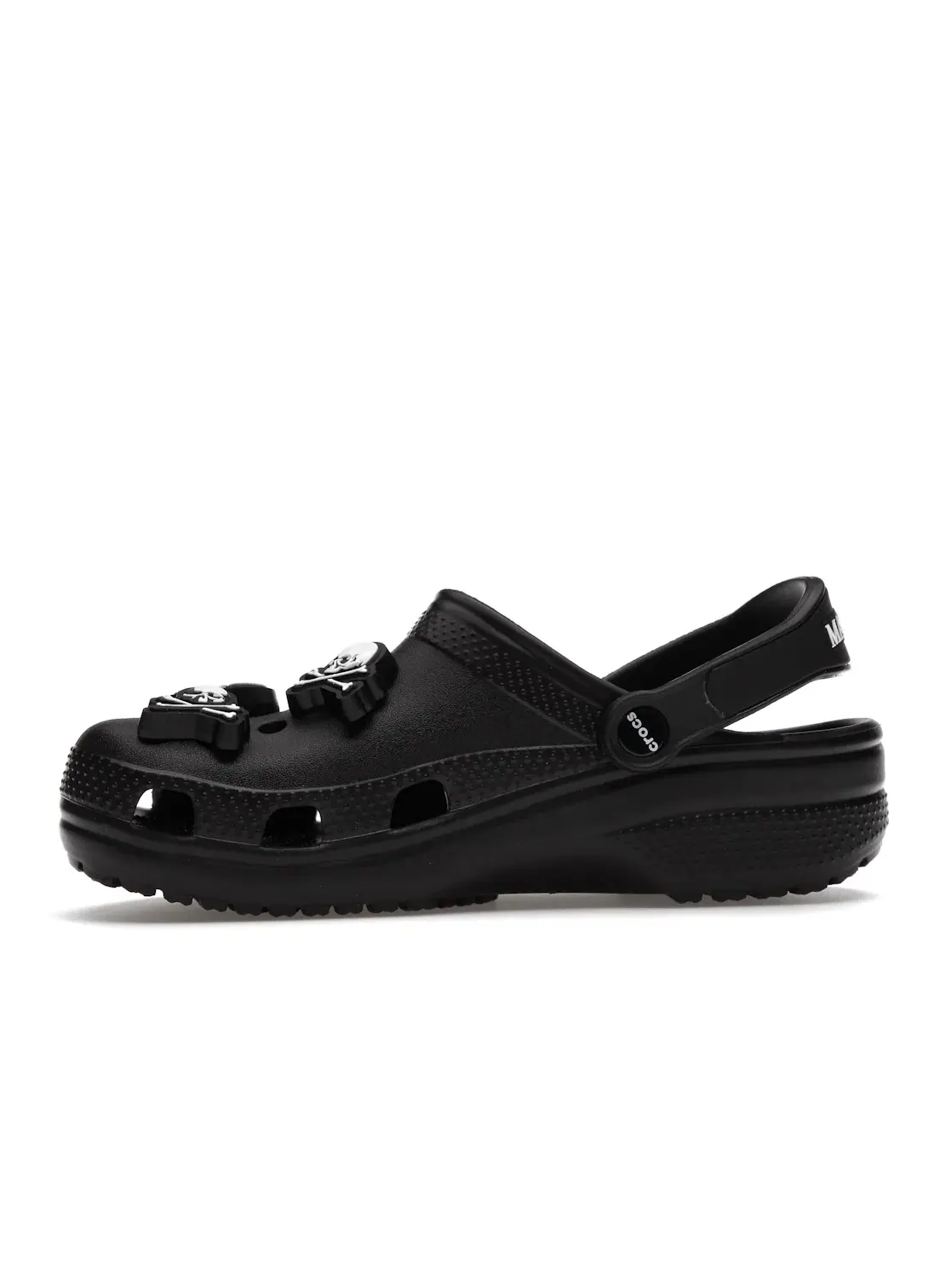 Унисекс-сабо с принтом Mastermind Black Crocs — изображение 3 из 4, черный/черный/белый