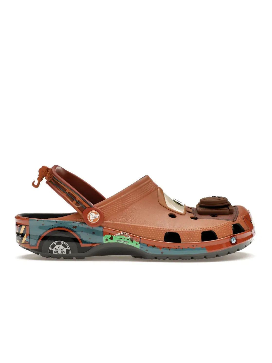 Мужские сабо с принтом Crocs Classic Clog Mater — изображение 1 из 4, серый