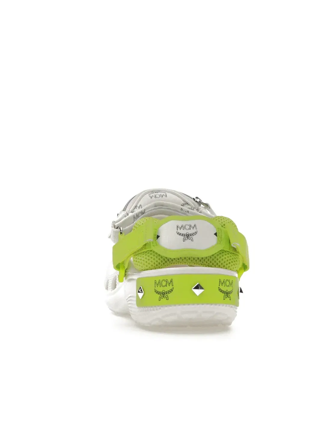 Мужские клоги Classic Clog Crocs — изображение 4 из 4, белый/зеленый