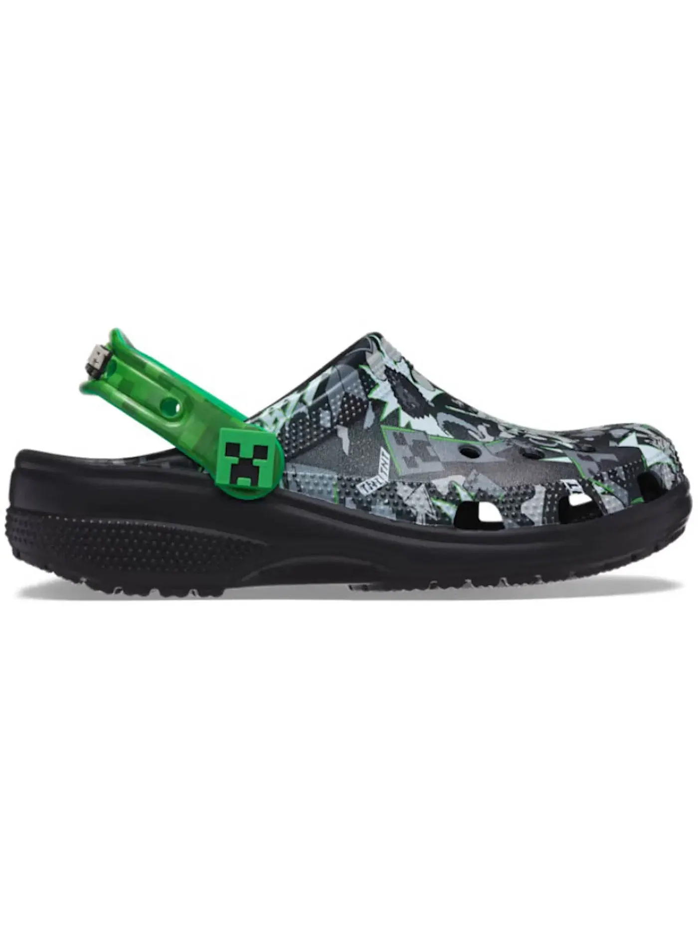 Мужские сабо-клоги Minecraft Classic Clog Crocs — изображение 1 из 1, черный мульти