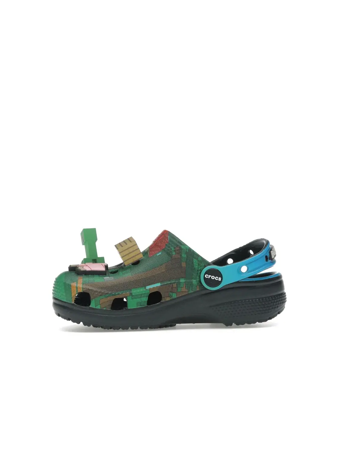 Детские сабо-клоги Minecraft Dark Forest Crocs — изображение 3 из 4, зеленый